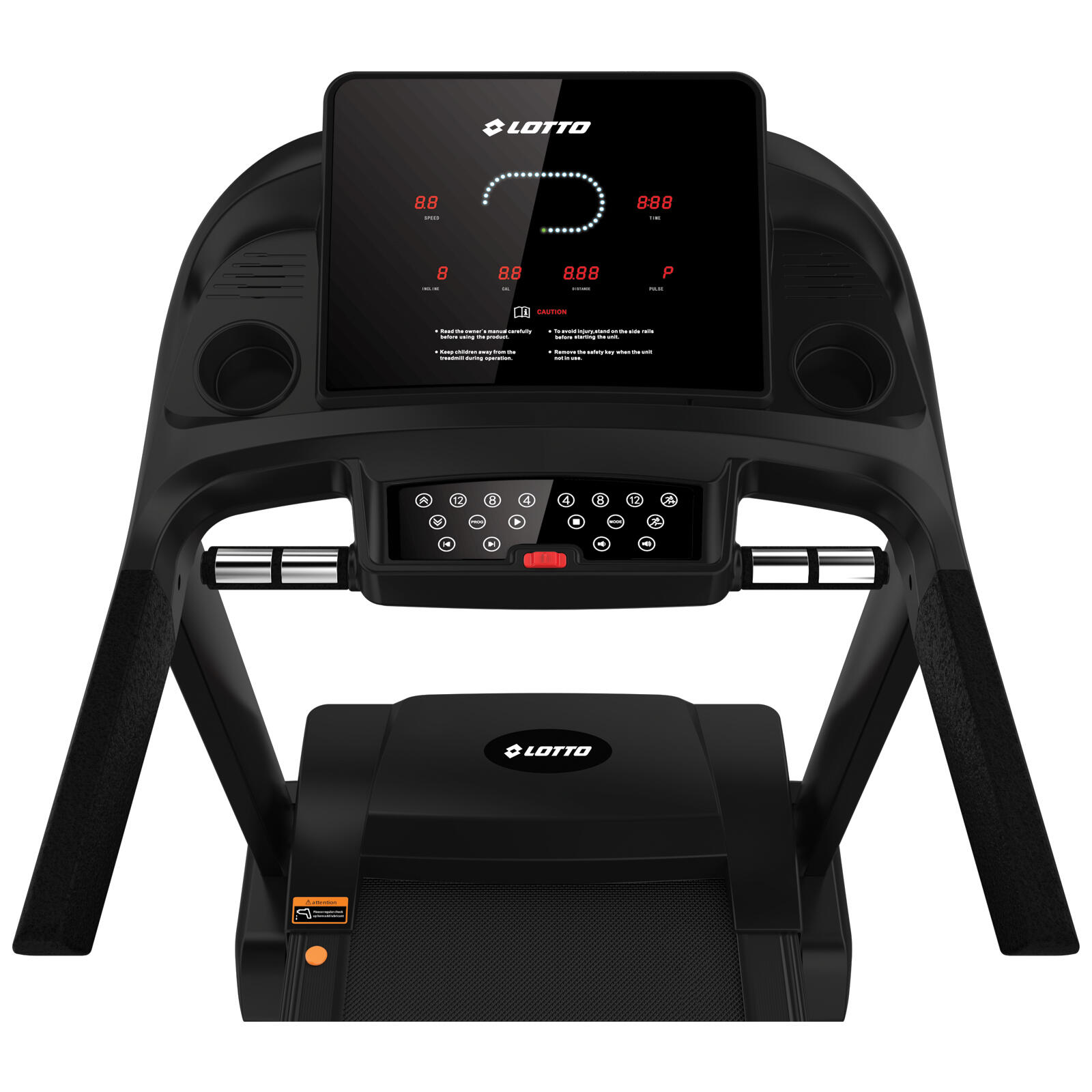 Tapis roulant elettrico Lotto Sprint C6, Bluetooth, inclinazione automatica, 4CV 3/5