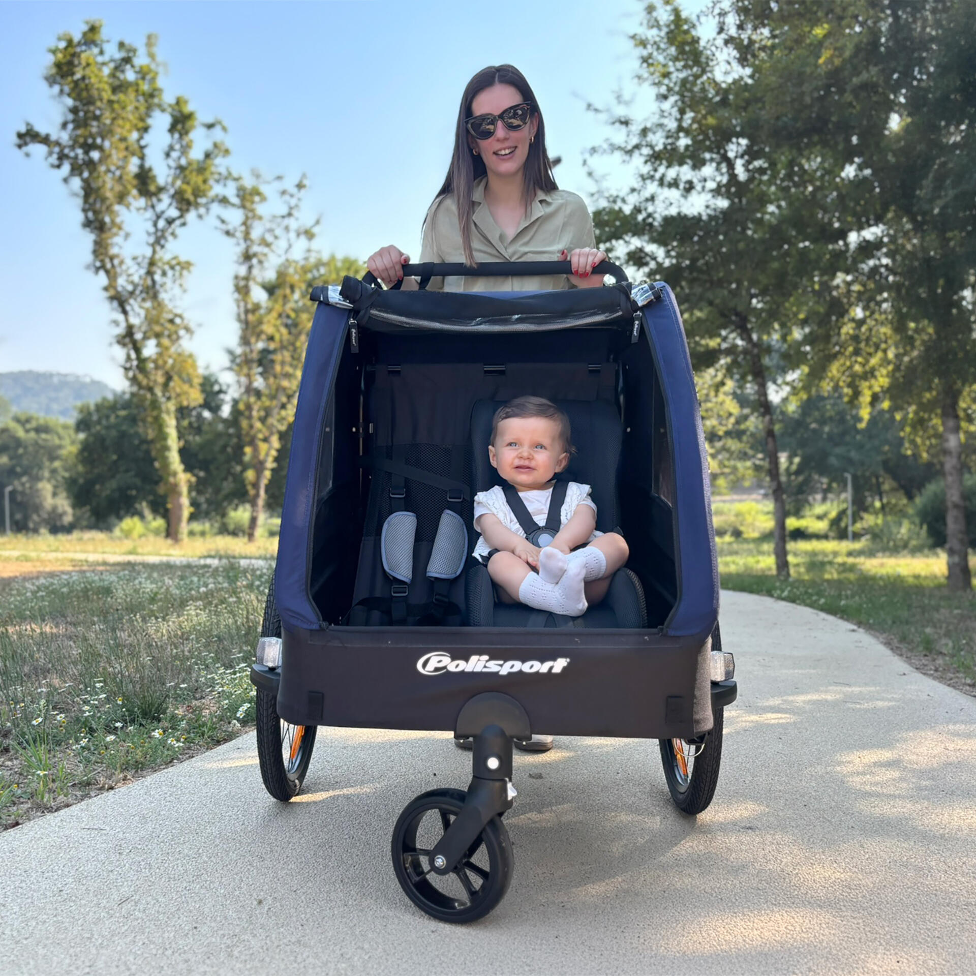 Mini Pelican Todo Clima – Reductor asiento bebé 3 puntos Remolque, Carrito,Cargo 6/6