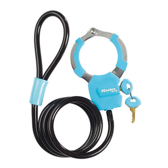 MASTER LOCK Câble Antivol à Clé avec Menotte [1m] 8275EURDPROBLU