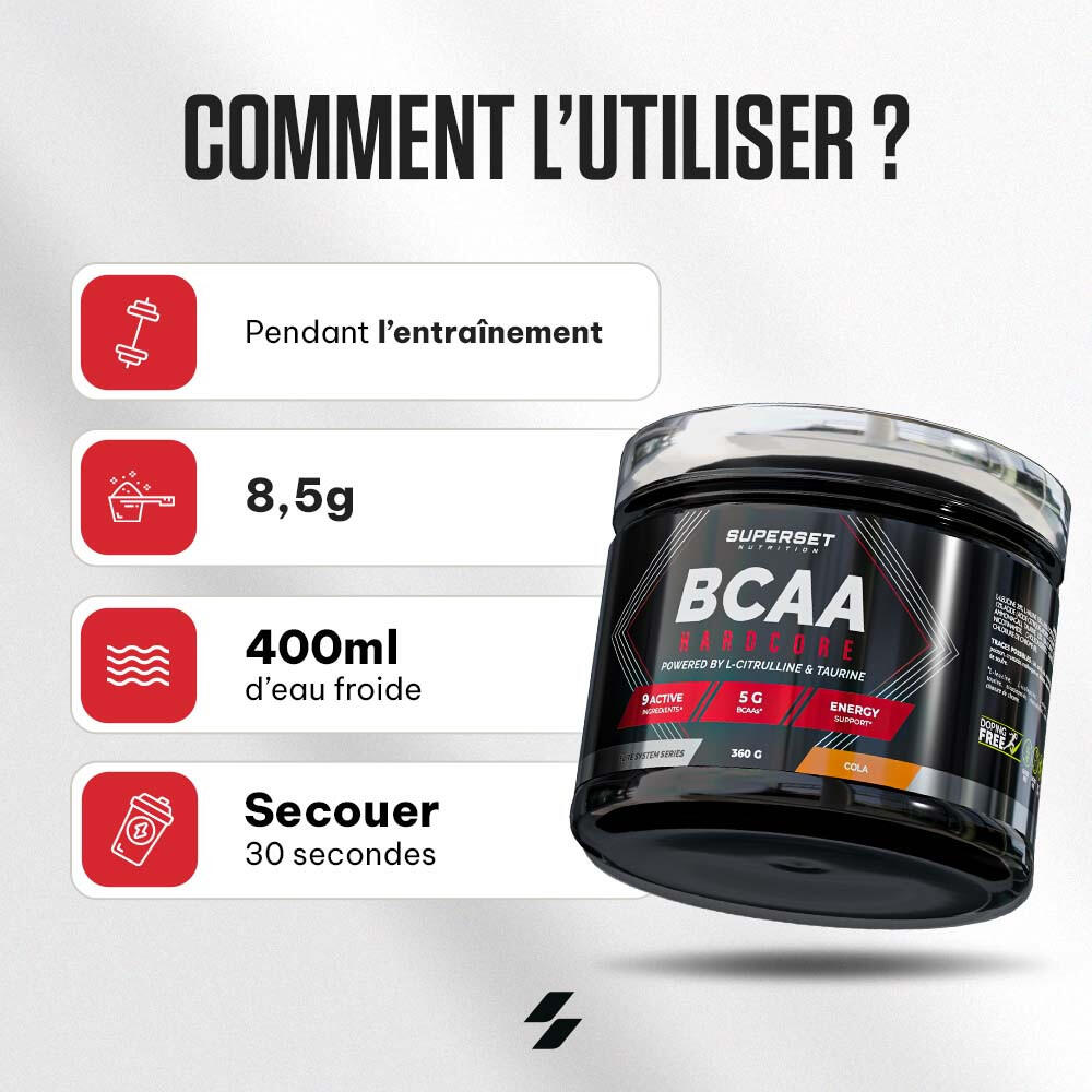 Bcaa - Bcaa Hardcore (360g) - Tutti Frutti 3/7