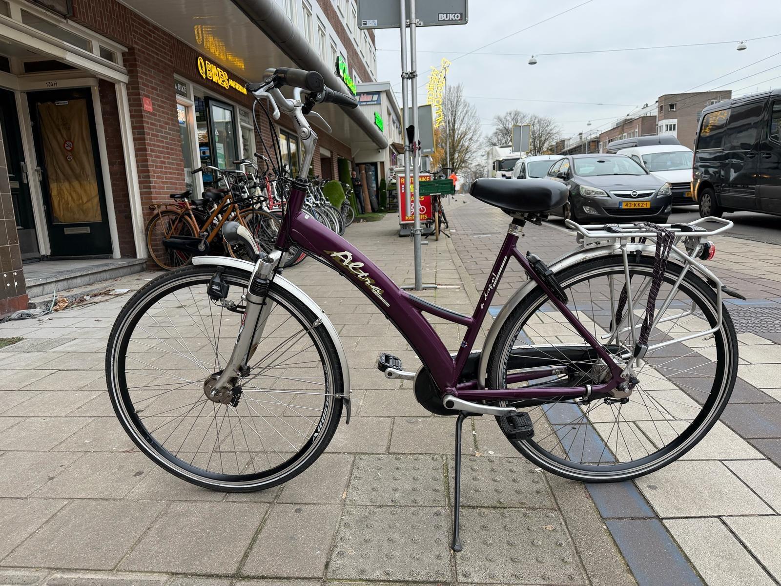 Altra lage instap stadsfiets bike, paars 3/5