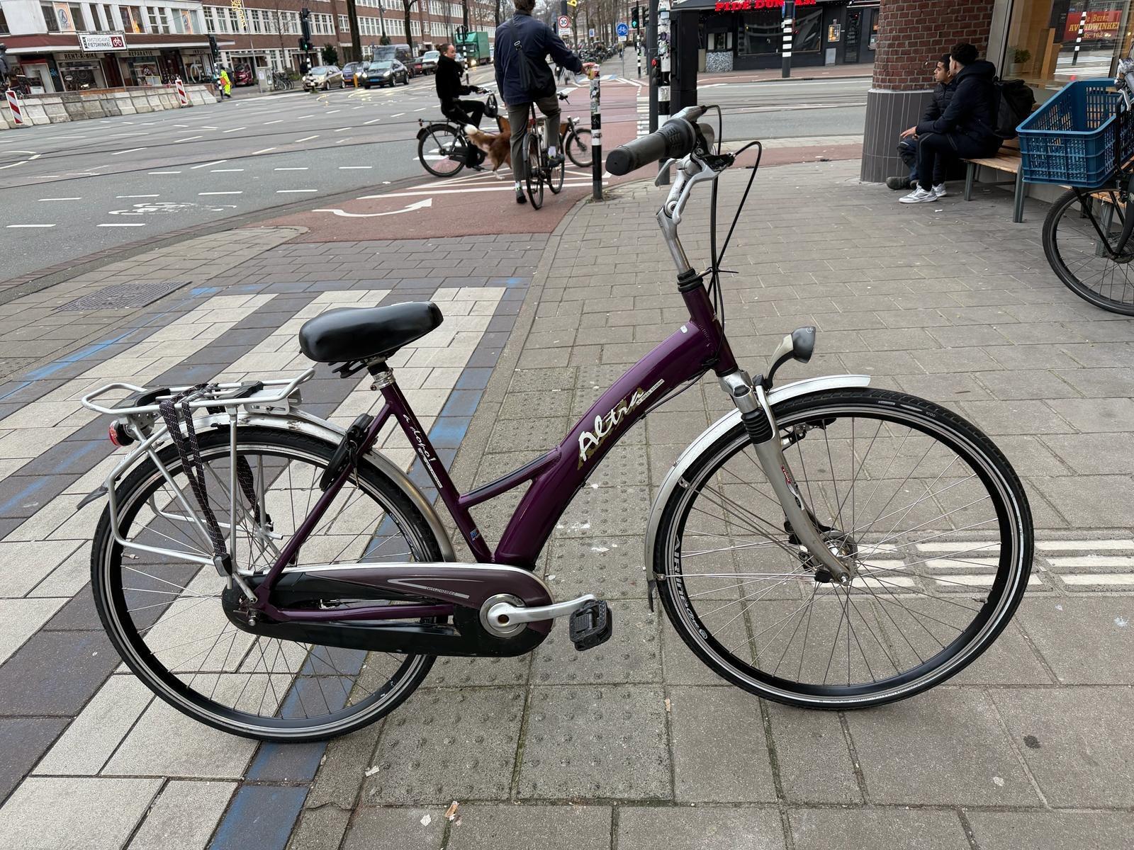 Altra lage instap stadsfiets bike, paars 2/5
