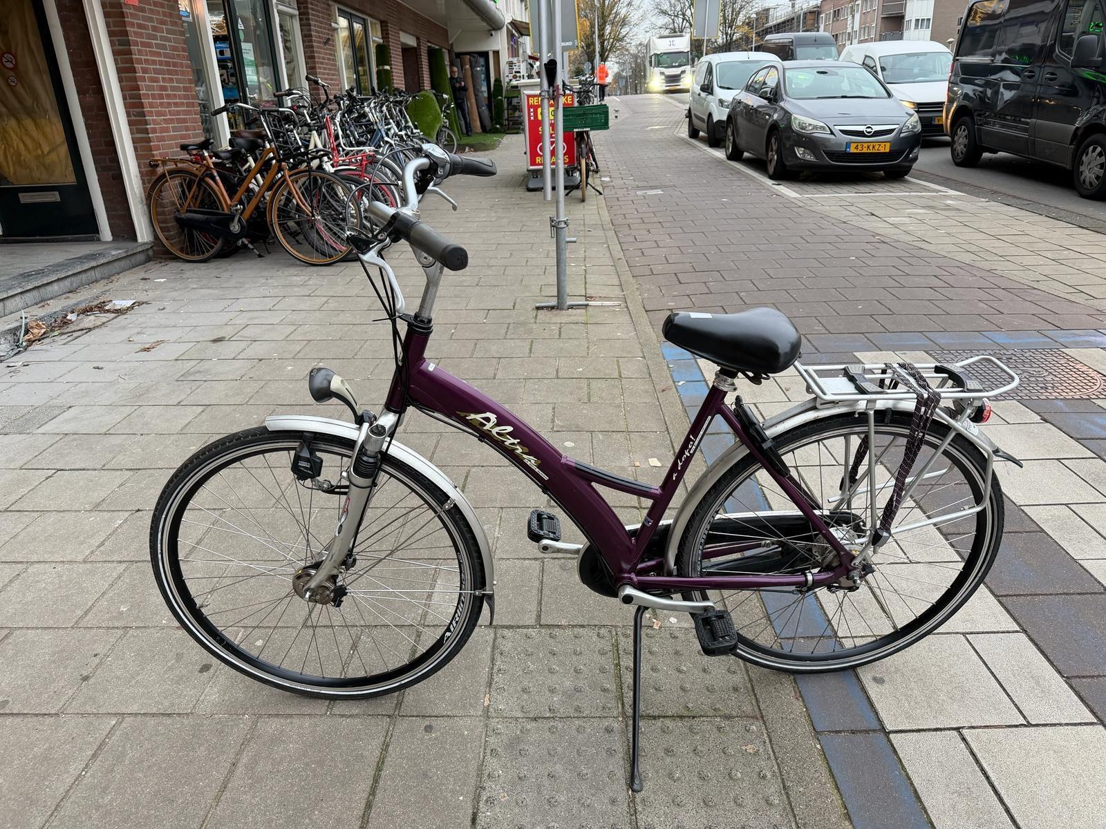 Altra lage instap stadsfiets bike, paars 5/5