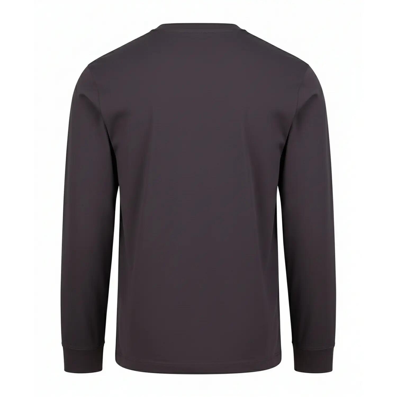 TShirt für , Langärmlig Herren Solid Dunkelgrau 2/2