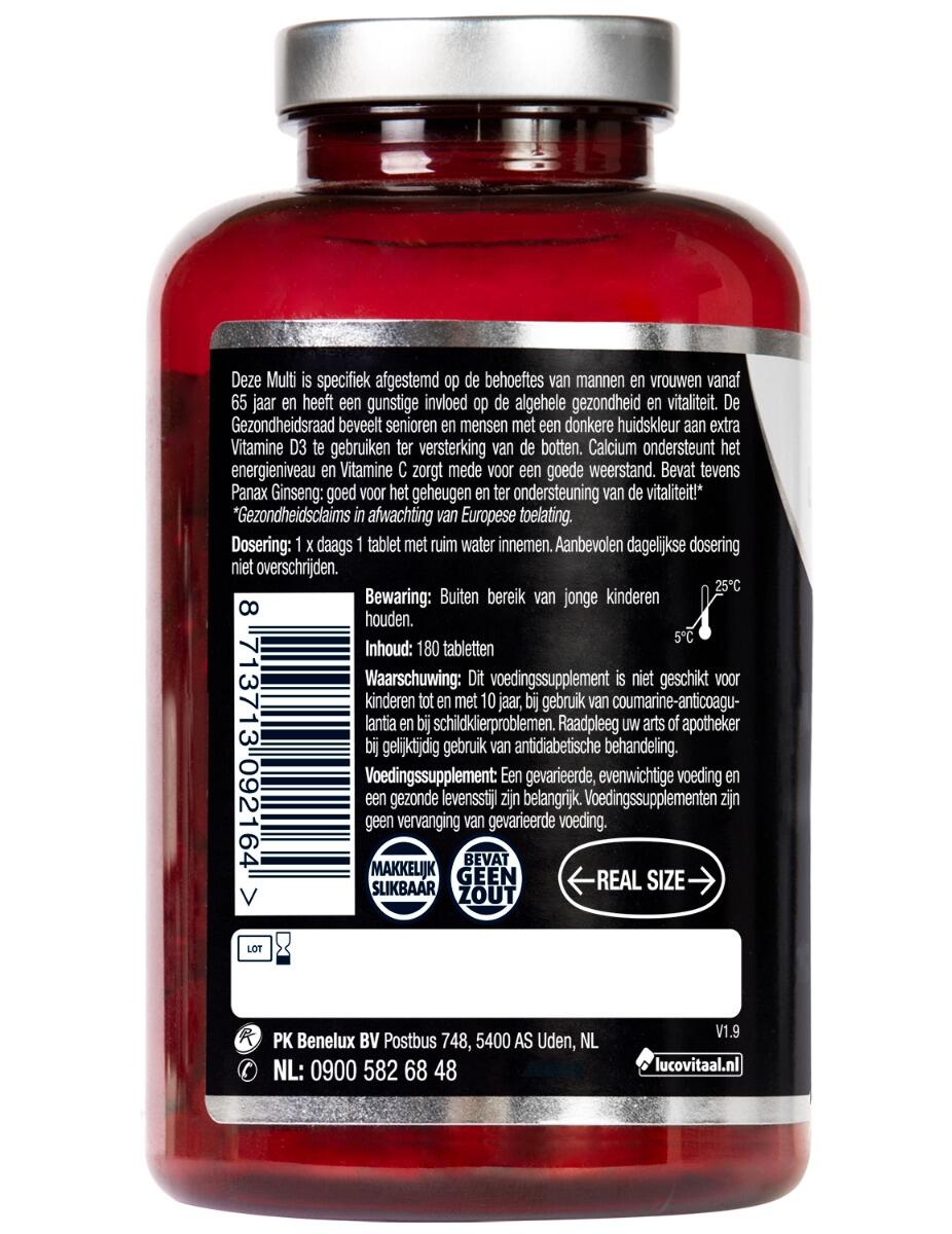 Lucovitaal Multi A-Z 65+ 180 tabletten 3/4