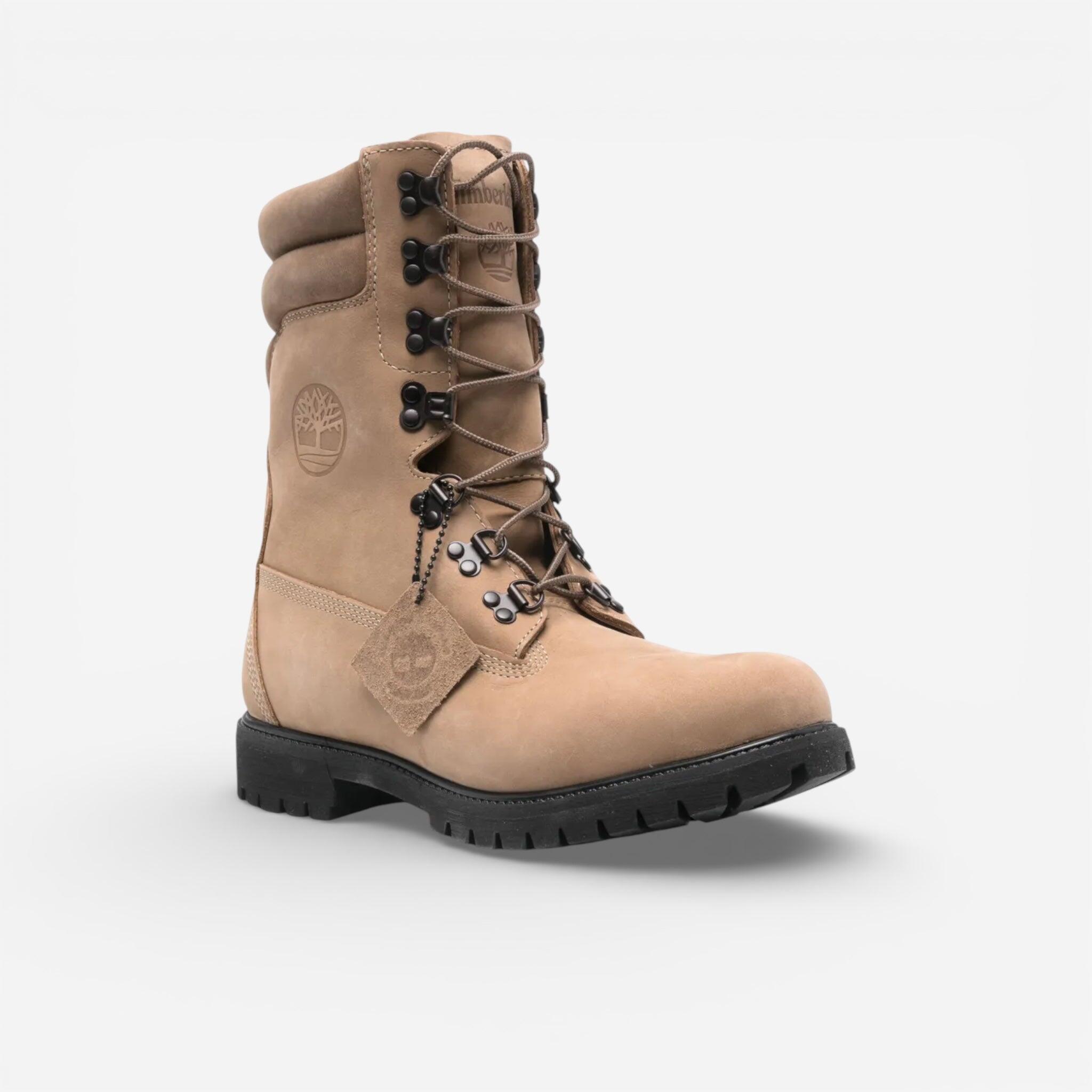 Timberland Mens Premium Tall Waterproof Boots Beige 3/3