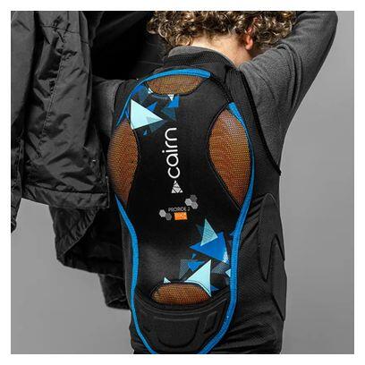 Protector de espalda para niños - Esquí, snowboard, MTB - D3O® - Camuflaje cielo 3/3