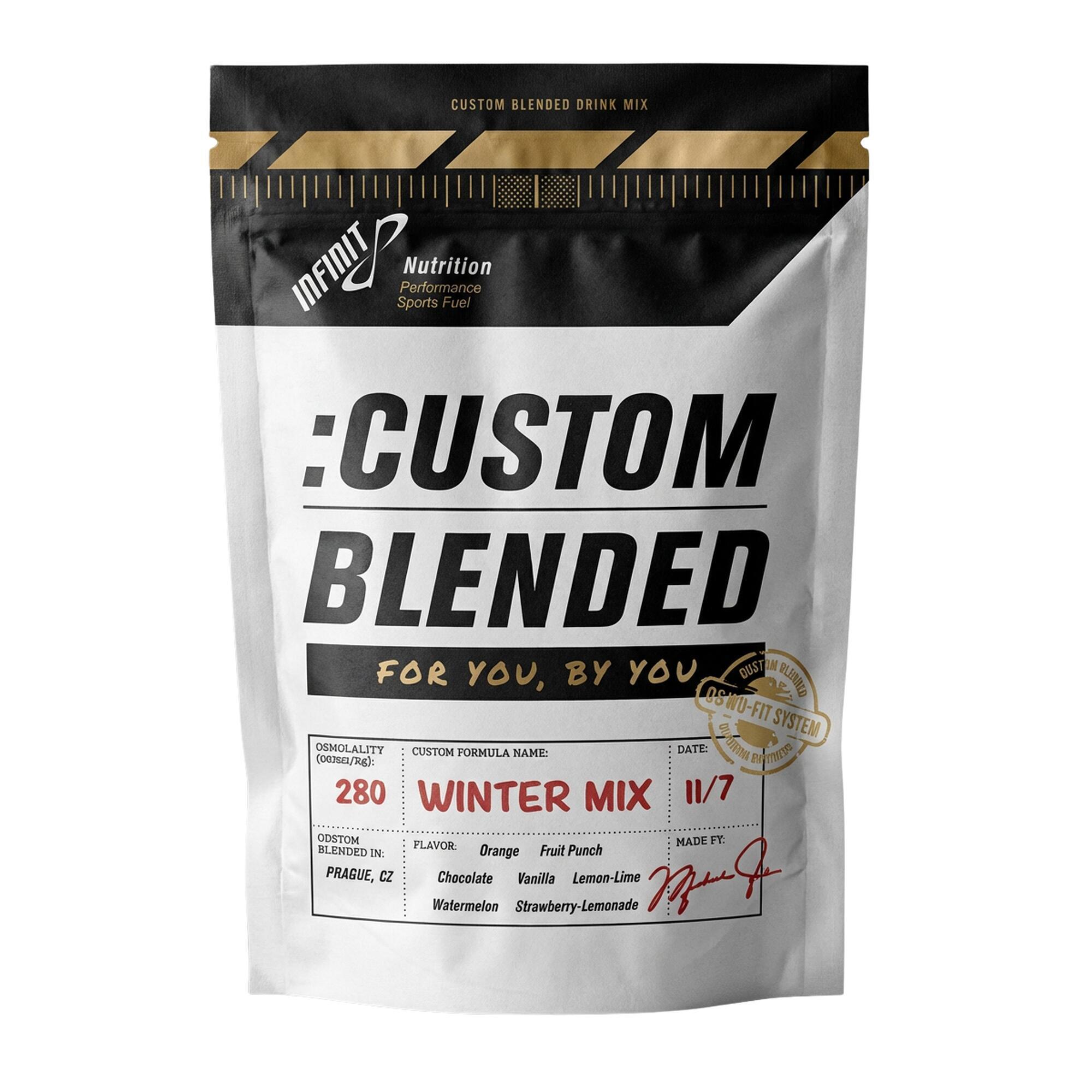 INFINIT Horký izotonický nápoj v prášku INFINIT Winter Mix – Fruit Punch, 0,7 kg