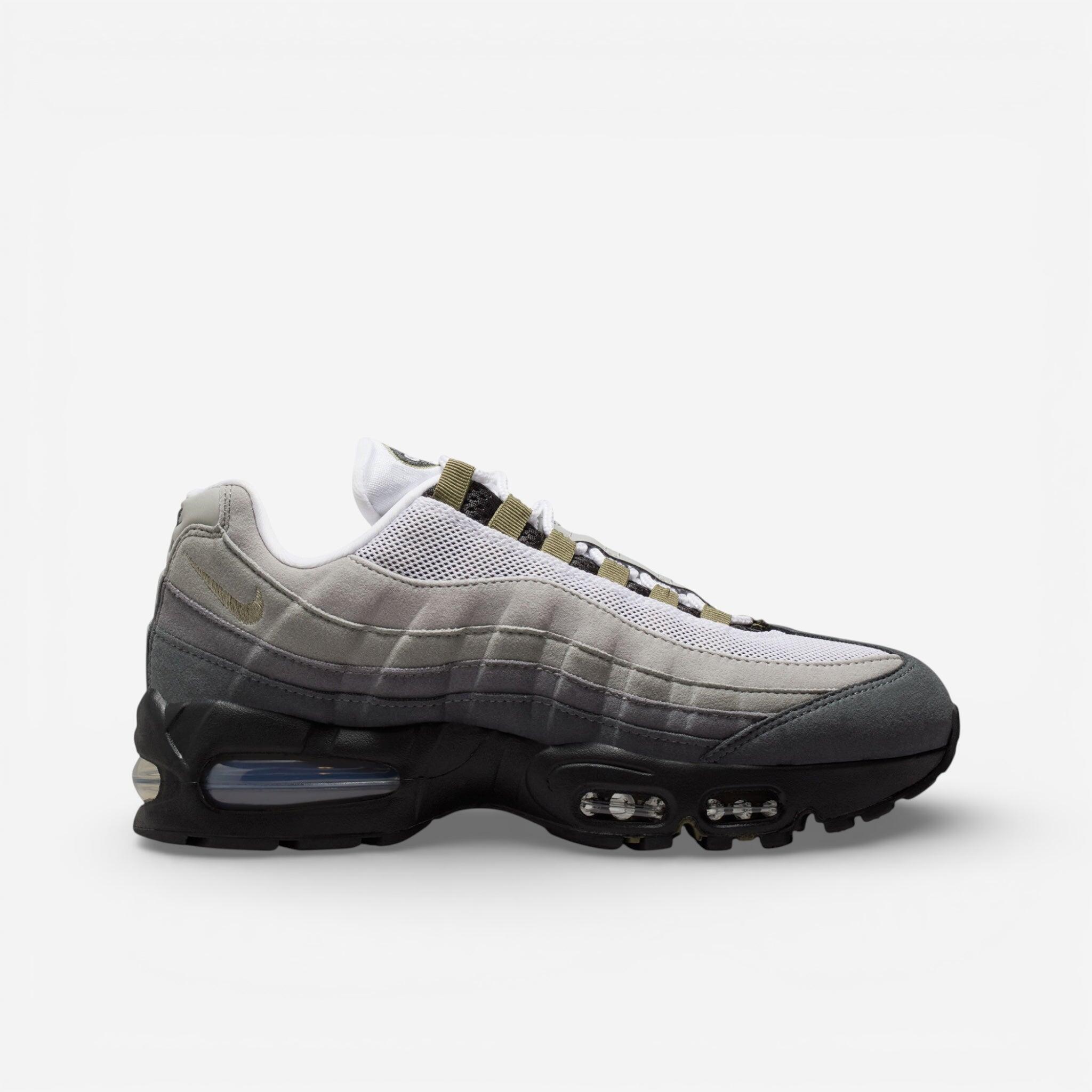 Nike - Nike Air Max 95 Og Big Bubble Black Medium Olive (women's) - Baskets - Noir - Decathlon