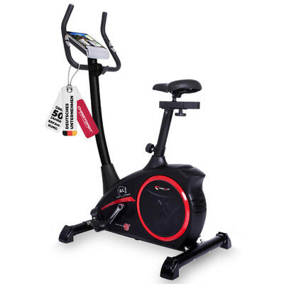 Hometrainer - 9kg magnetische rem - bluetooth - 150kg - al 2 s digital - zwart