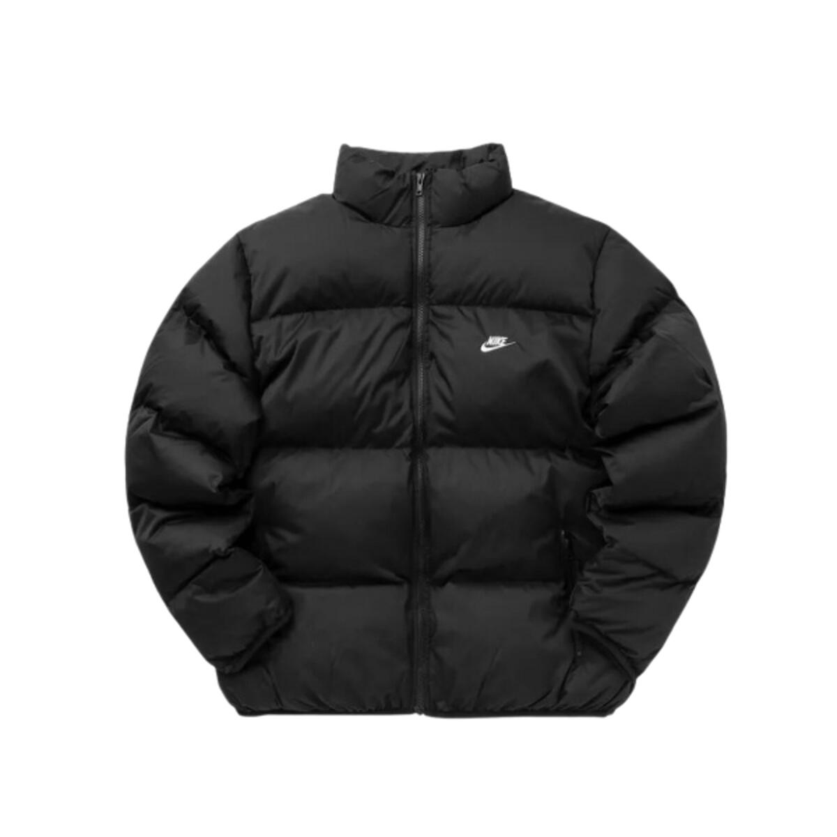Nike - Sportswear Club Puffer Jacket Black White - Veste - Noir - Decathlon