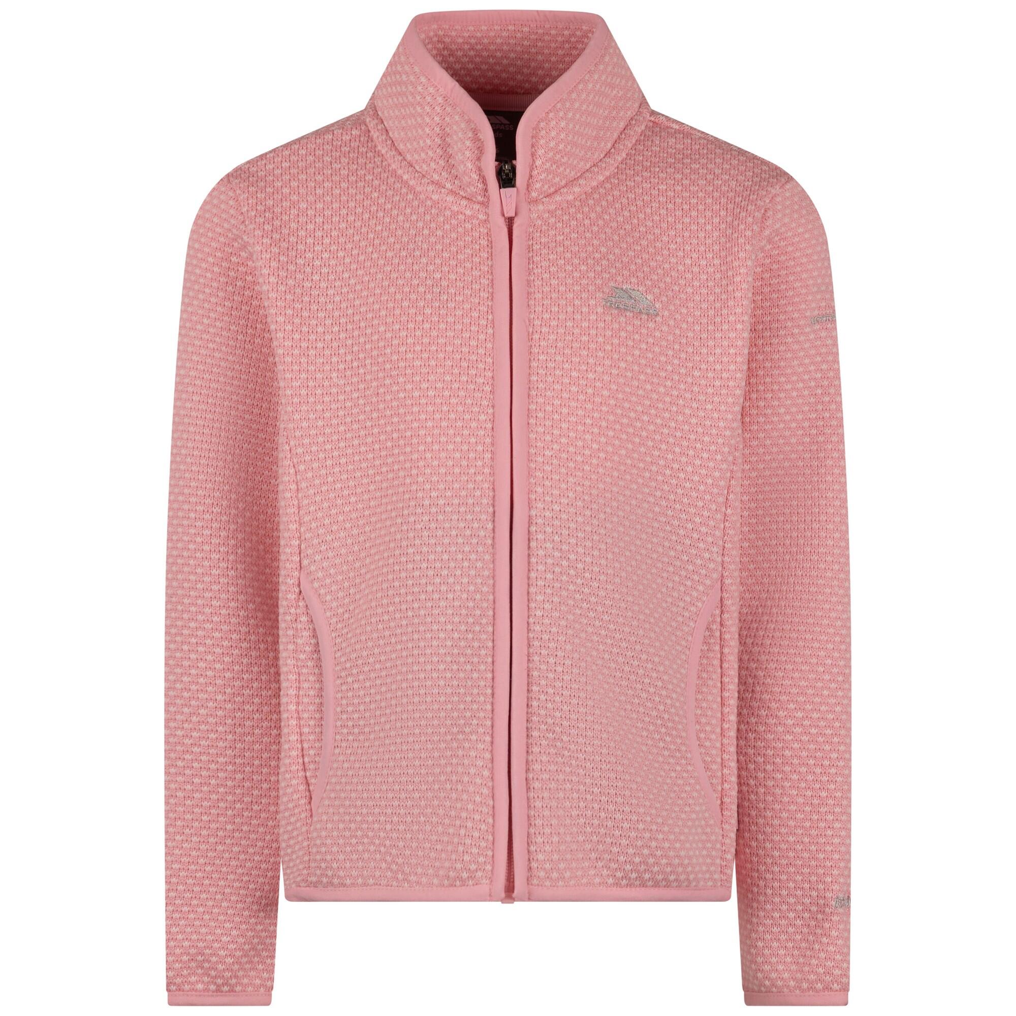 TRESPASS Childrens/Kids Ellbar AT300 Fleece Jacket (Baby Pink)