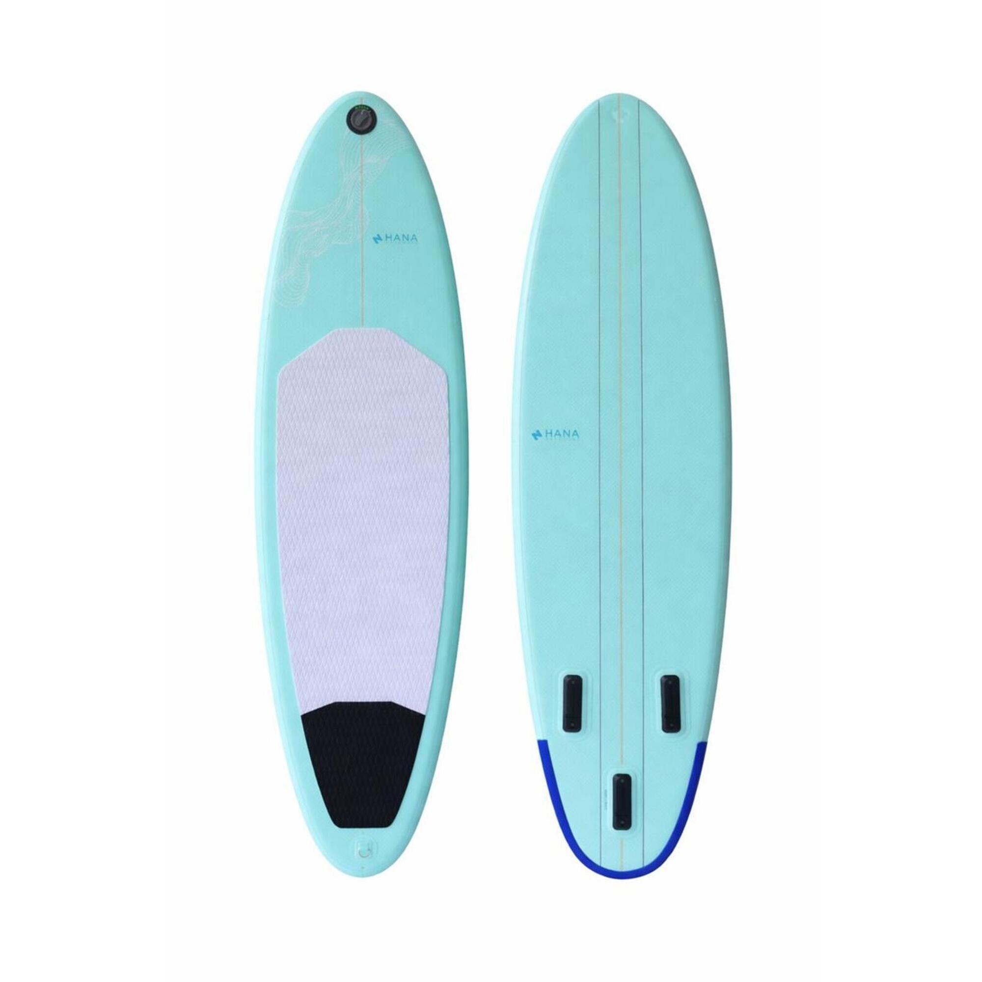 Hana Outdoors - Planche De Surf Gonflable  - 7'8 X 25'' X 3'' - 90l - Nue - Planche De Surf - Blanc|bleu|noir - No Size - Decathlon