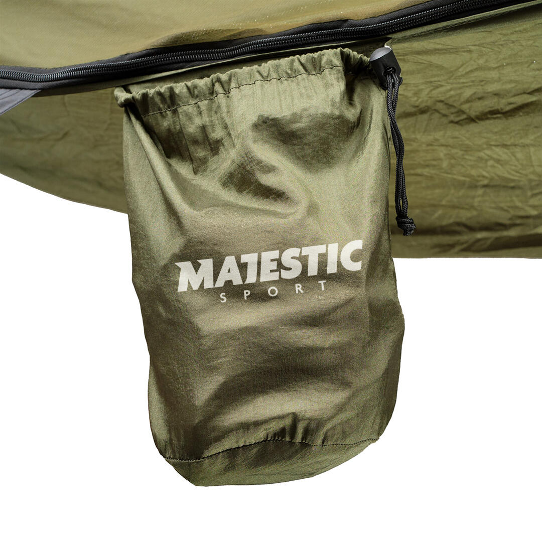 Hamak turystyczny z moskitierą HEDERA Majestic Sport 320x150 cm c. zielony 2/7