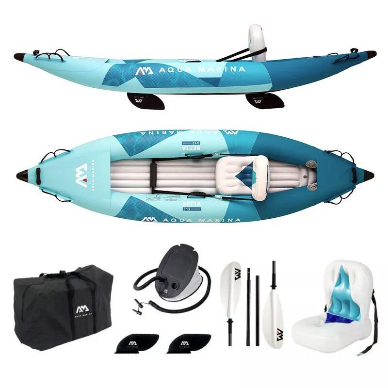 Aqua Marina - Kayak Aqua Marina Betta 312 1 Personne - Kayak - Blanc|bleu|vert - Taille Unique - Decathlon