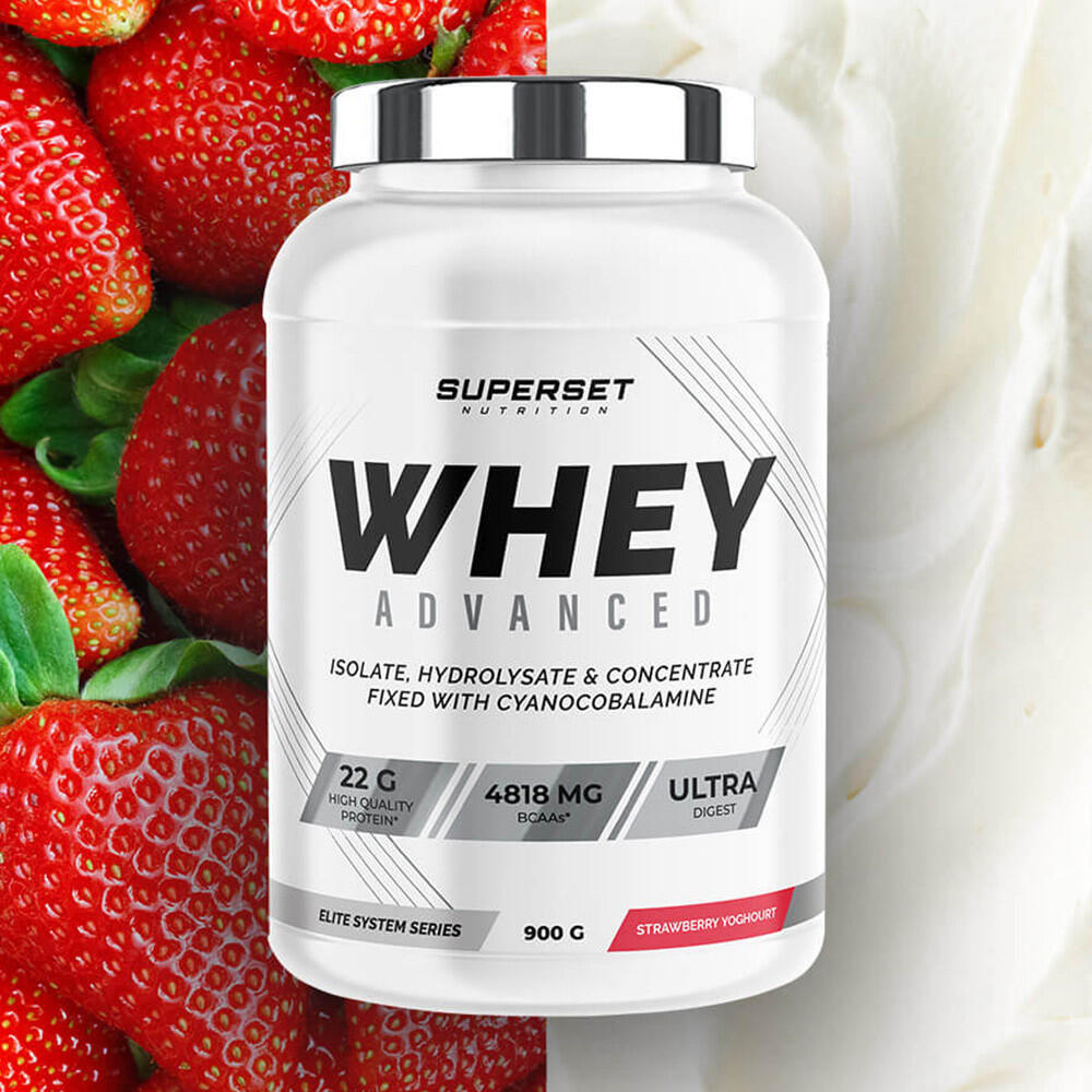 Whey Protéine | 100% Whey Proteine Advanced (900g) | Fraise Yogourt 2/7
