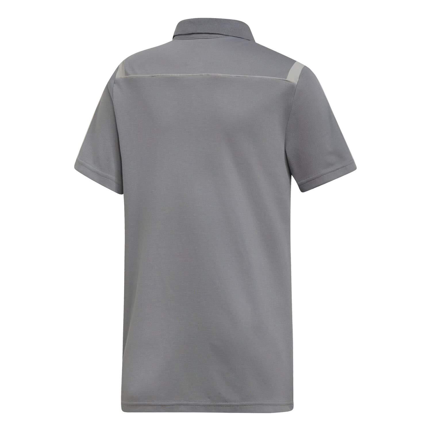 Polo Unisex Adidas Tiro 19 in Grigio/Bianco, Taglia 128 2/6