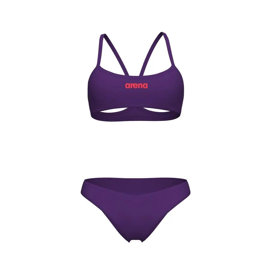 Strój kąpielowy damski dwuczęściowy bikini na basen plażę Arena Solid 2/5