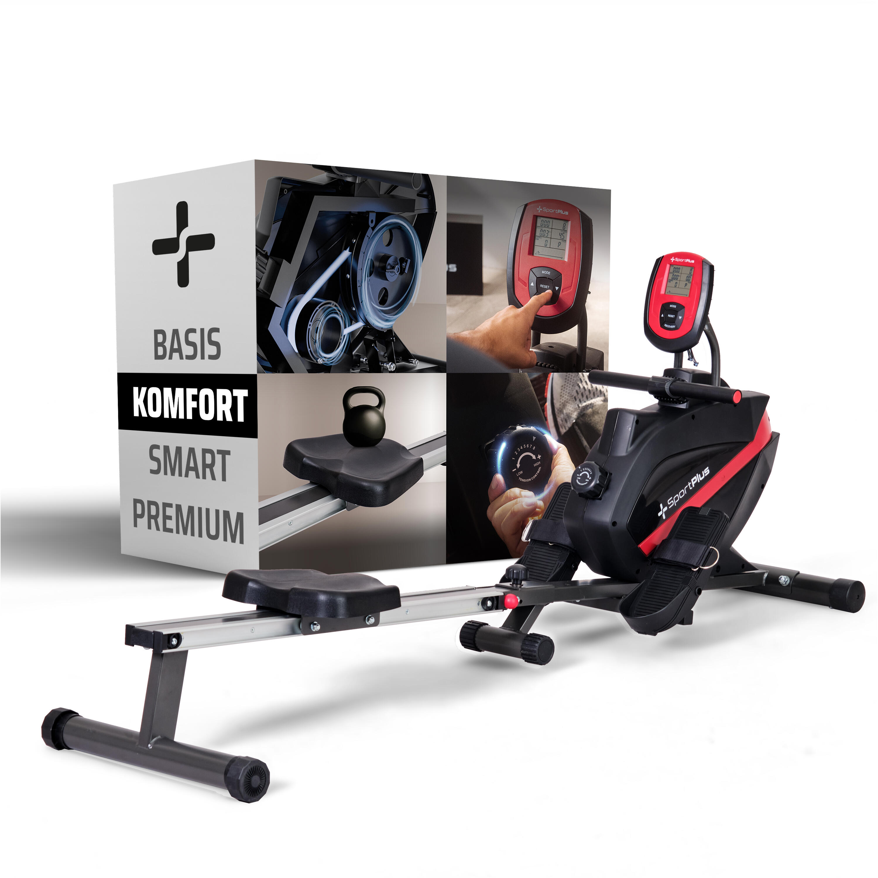 Sportplus - Rameur Sportplus Pour La Maison, Pliable, Frein Magnétique, Roulements À Billes - Rameur - Noir - No Size - Decathlon