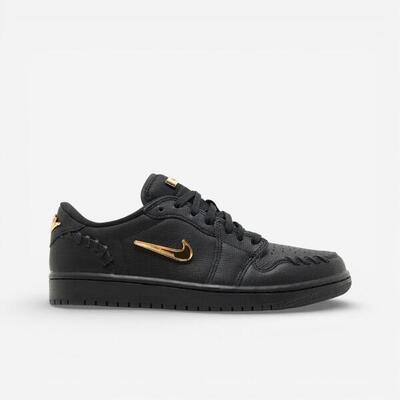 Jordan 1 low method of make black metallic gold (women's)