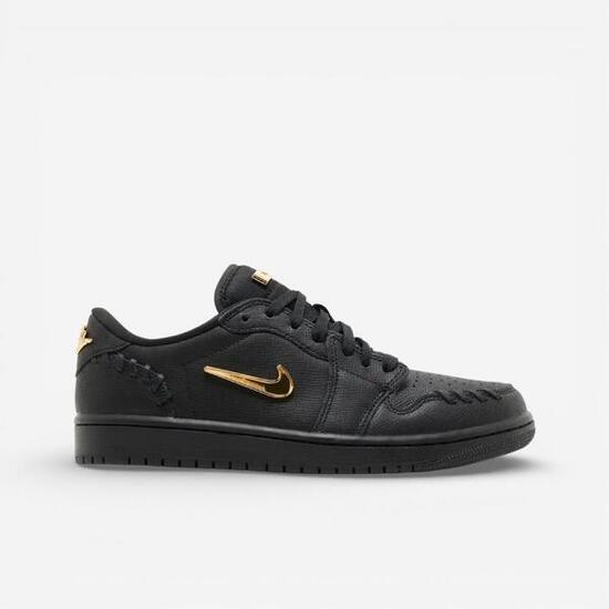Jordan 1 Low Method of Make Black Metallic Gold (Women's)