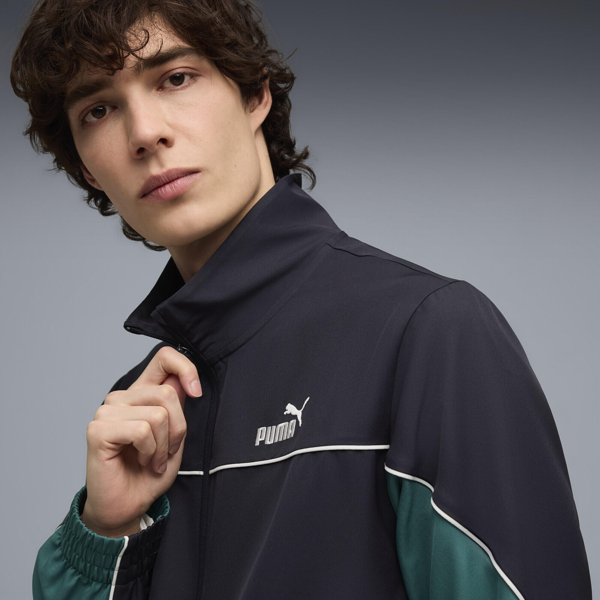 Tuta in tessuto a blocchi di colore da uomo PUMA 4/5