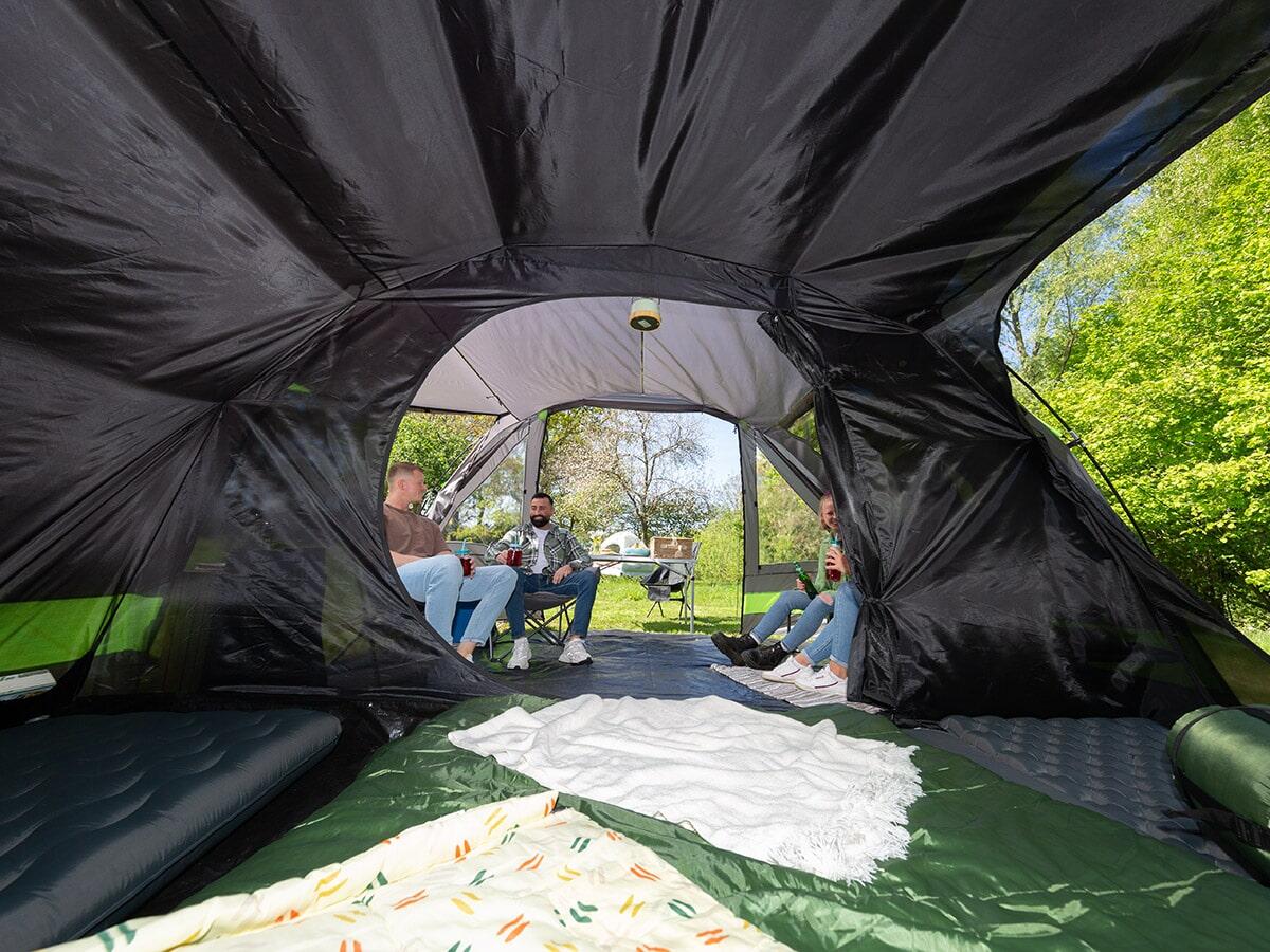 Tente Tunnel familiale Kambo 6 - 6 Personnes - 3 entrées - Marquise 6/8