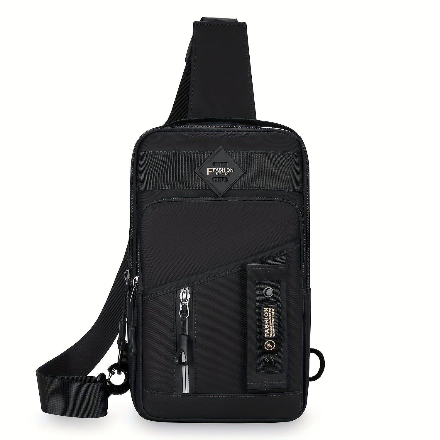 NNETM Mens Outdoor Chest Bag Nylon