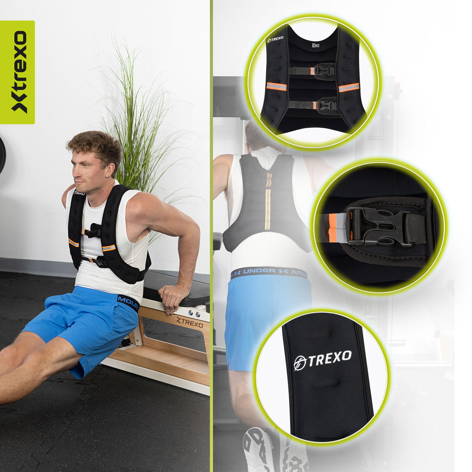XTREXO WV-10 Gewichtstrainingsweste 3/7