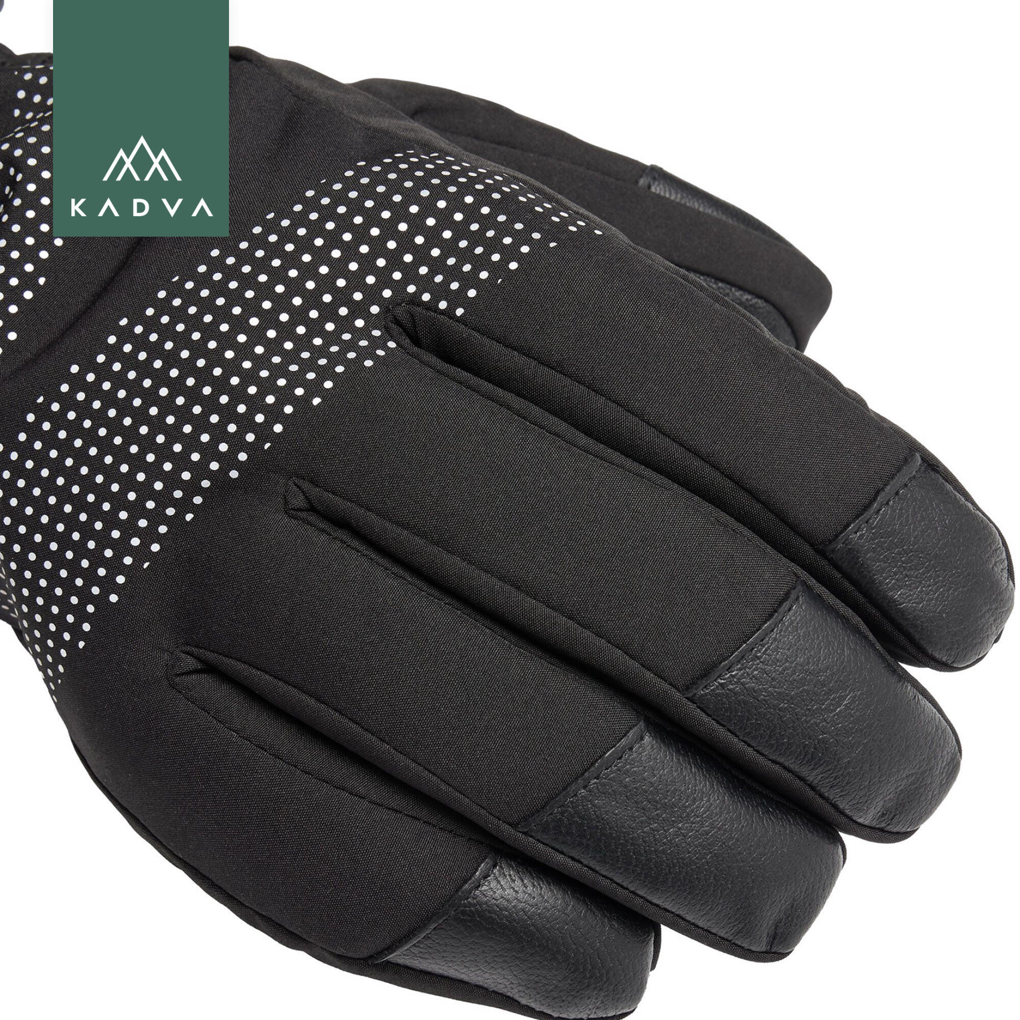 Luvas de esqui KADVA Mountain Flow Pro couro 3M Thinsulate 7/7