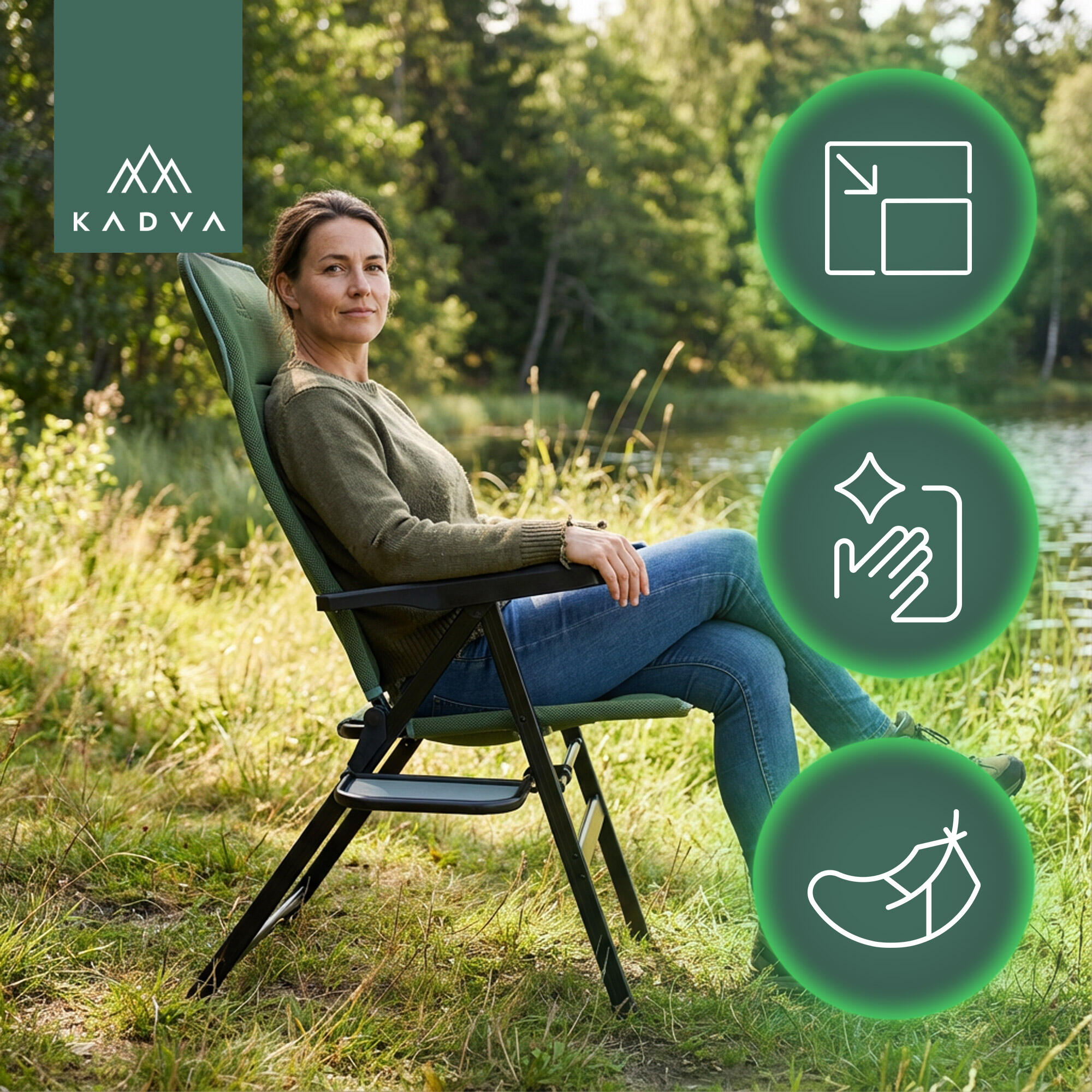 Cadeira de acampamento KADVA CAMPchair 3/7