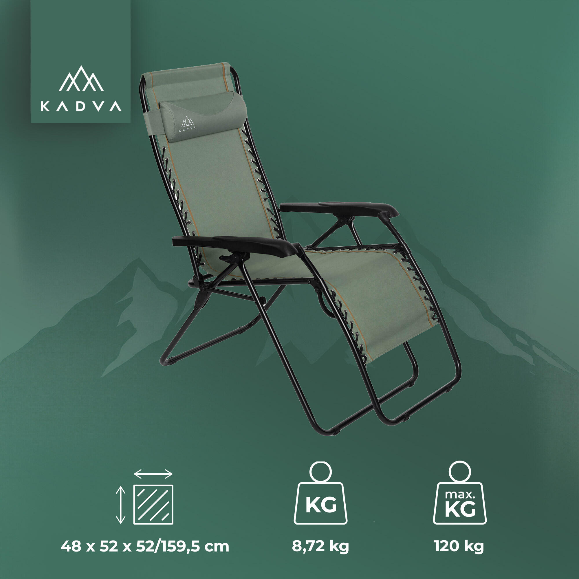 Cadeira turística KADVA CAMPchair 2.0 2/6