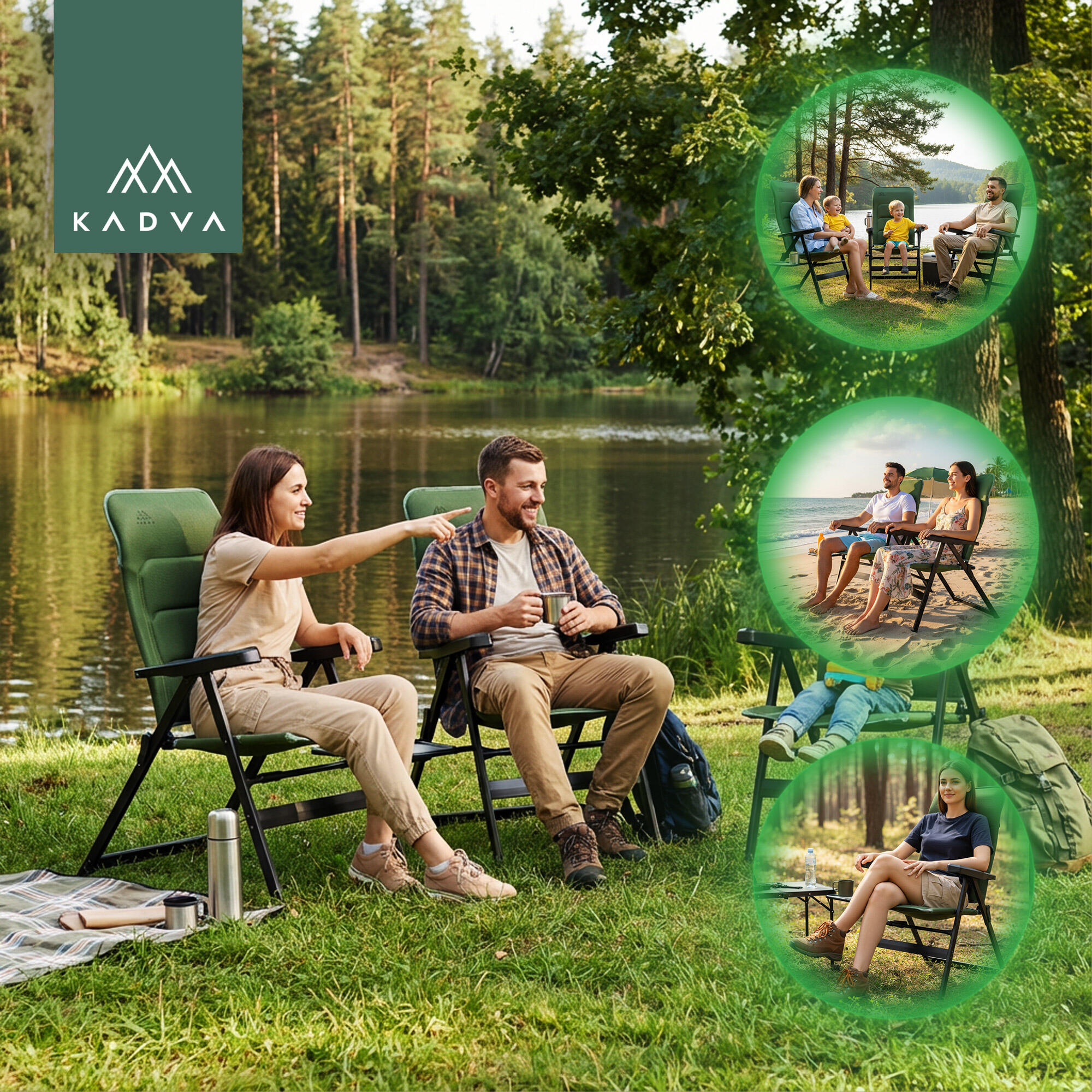 Cadeira de acampamento KADVA CAMPchair 5/7