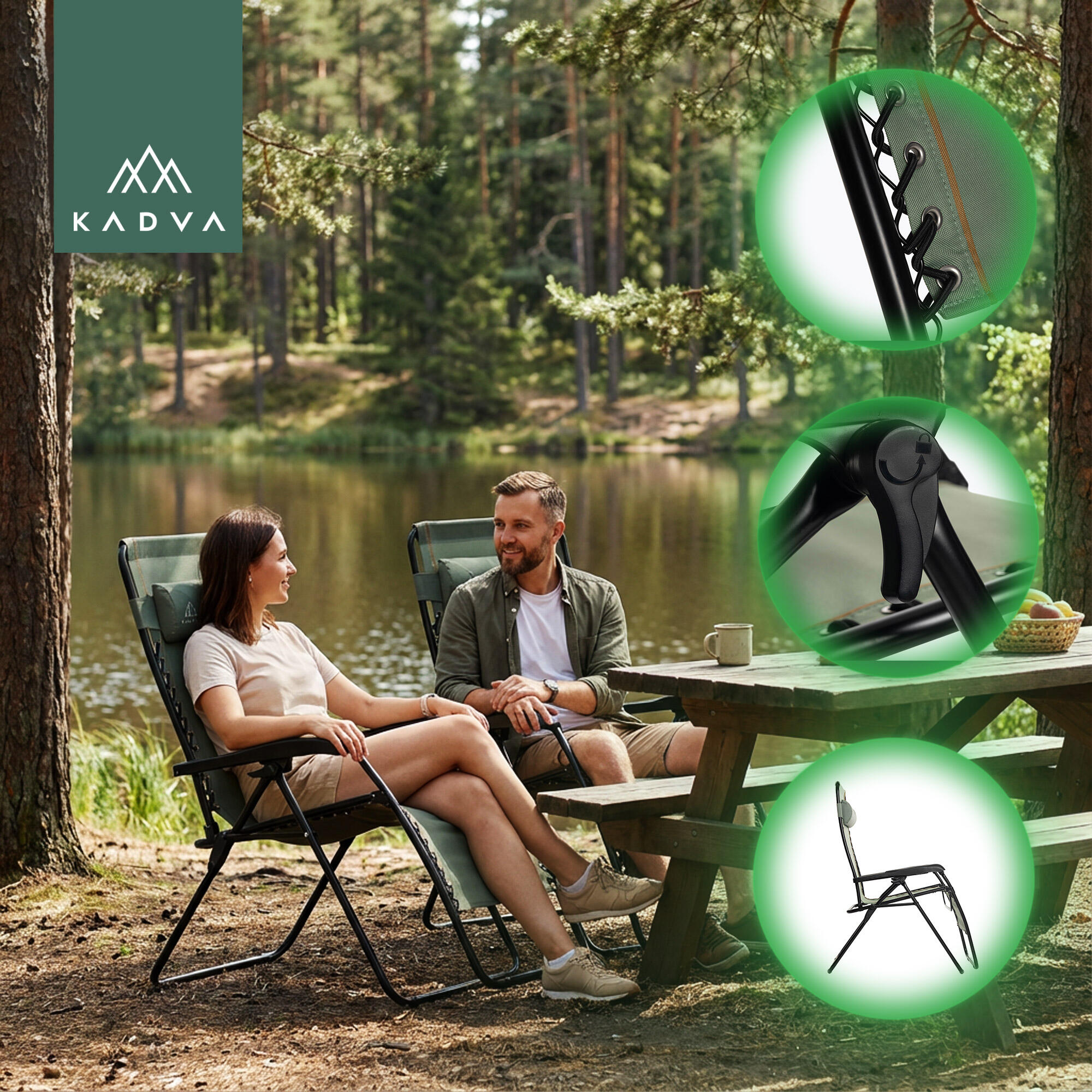 Cadeira turística KADVA CAMPchair 2.0 4/6