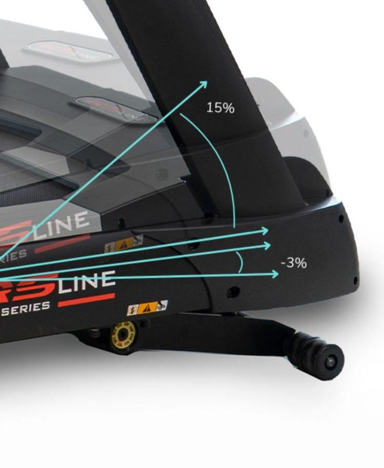 Loopband RS2000 TFT 25 km/u 16" scherm professioneel 2/7
