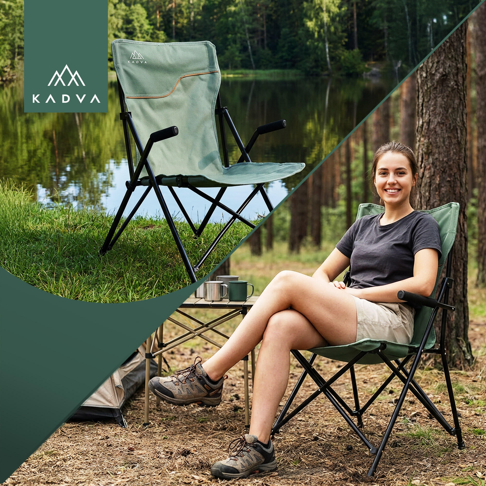 Cadeira turística KADVA CAMPchair 1.0 6/7