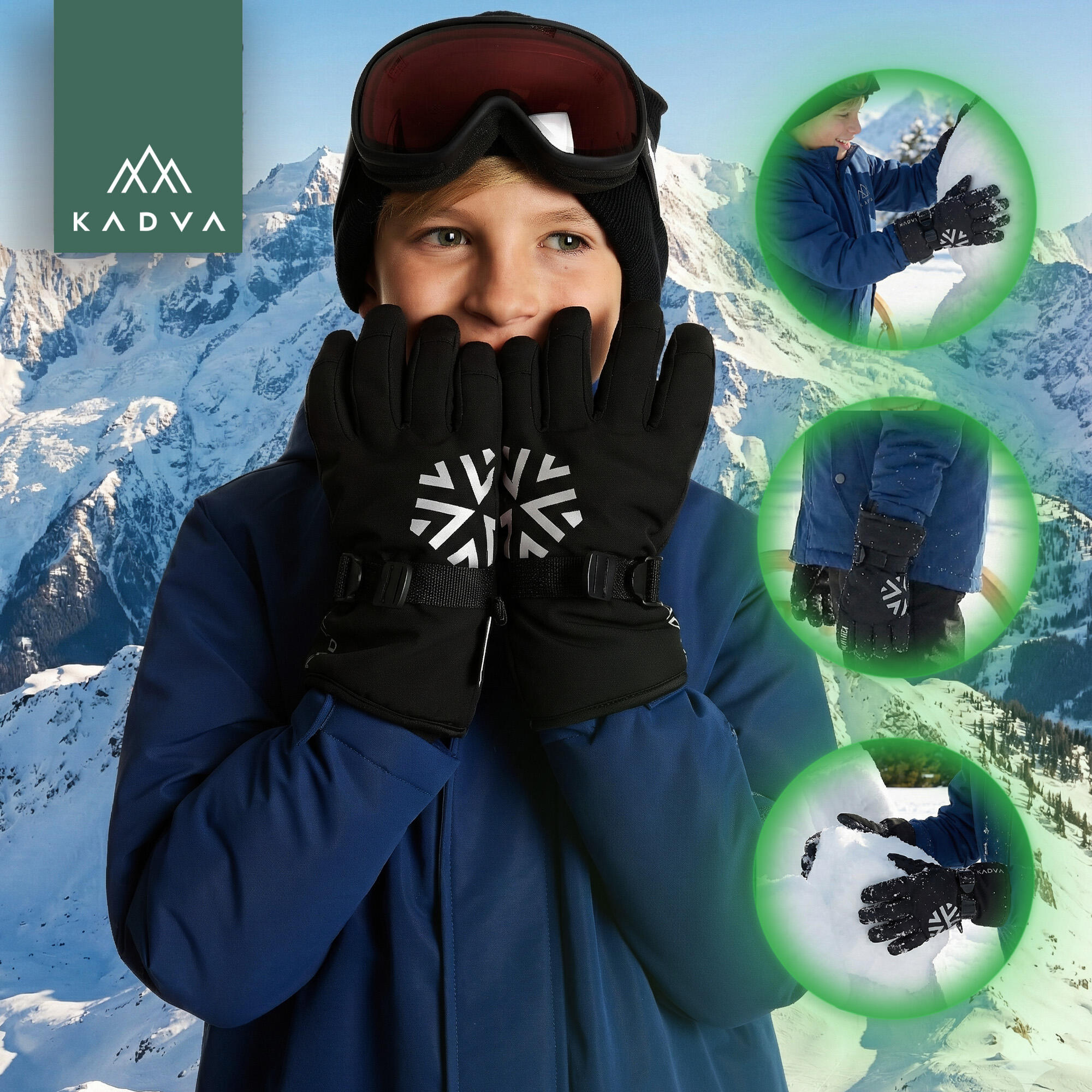 Luvas infantis KADVA Mountain Flow 5/7
