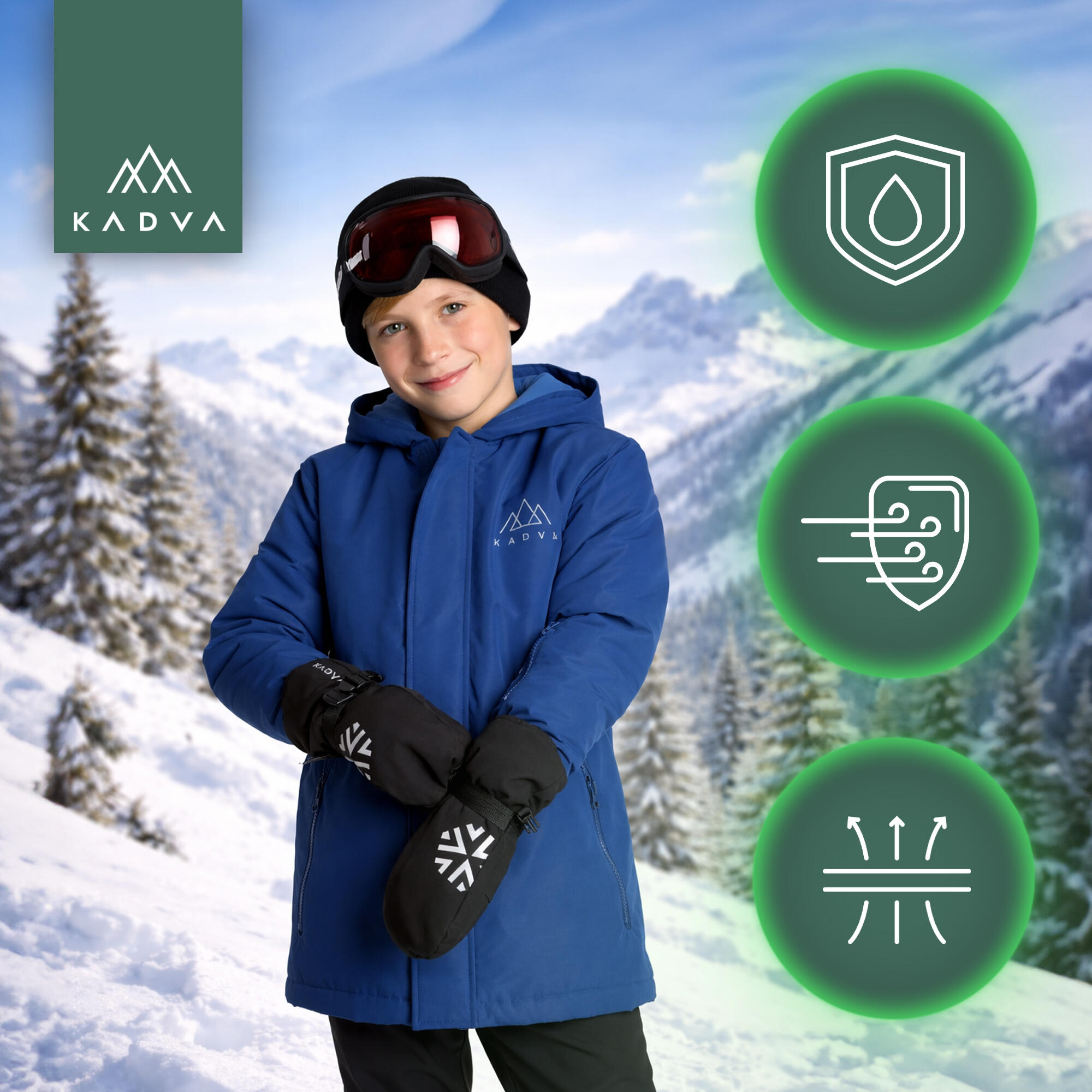 Luvas infantis KADVA Mountain Flow One 3/7