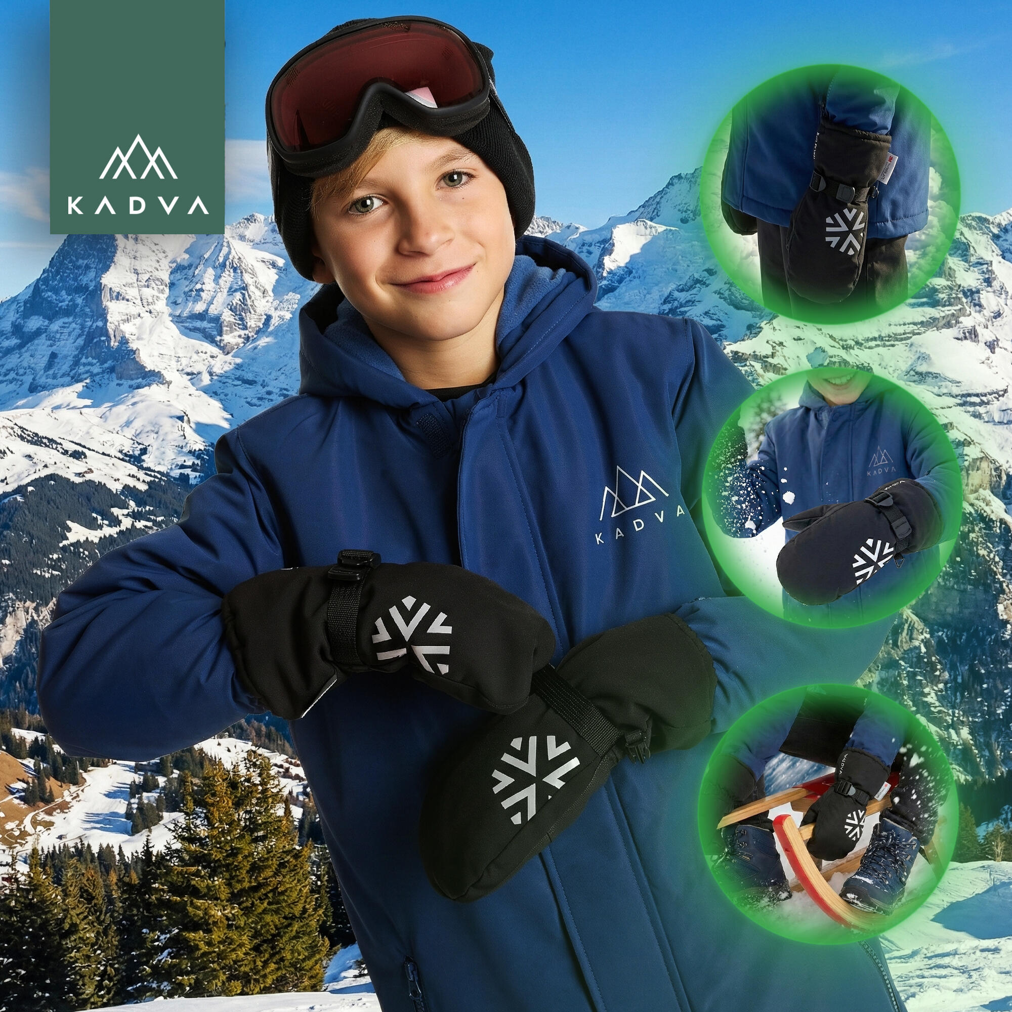 Luvas infantis KADVA Mountain Flow One 5/7