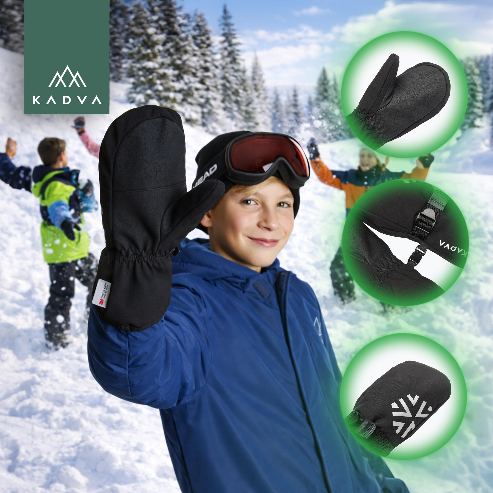 Luvas infantis KADVA Mountain Flow One 4/7