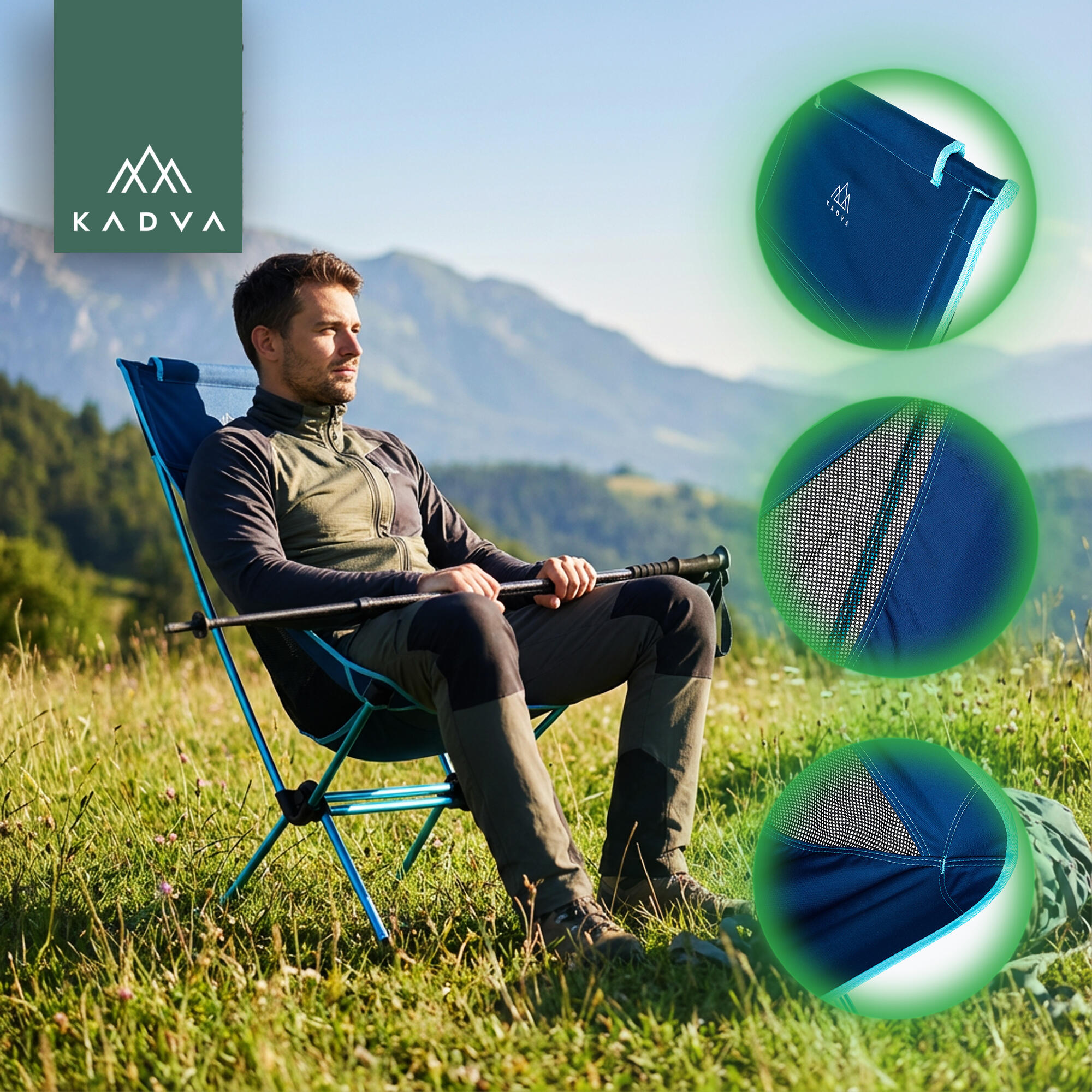 Sedia da campeggio KADVA Sego Mid 4/6
