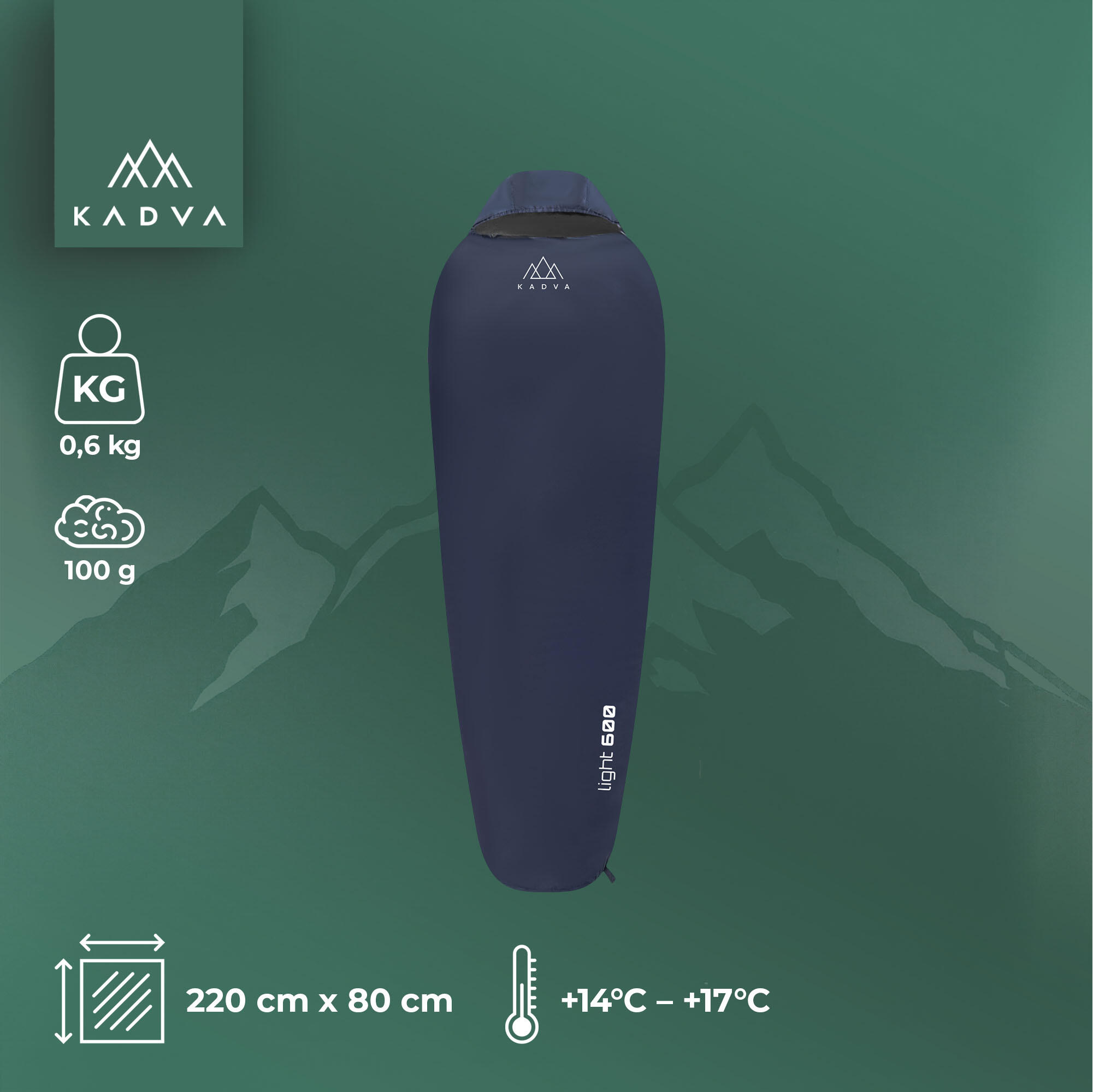 Saco de dormir KADVA Light 600 R 2/7