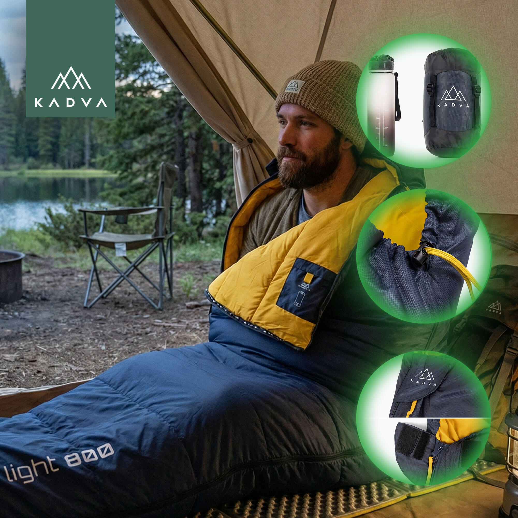 Saco de dormir KADVA Light 800 R 4/7