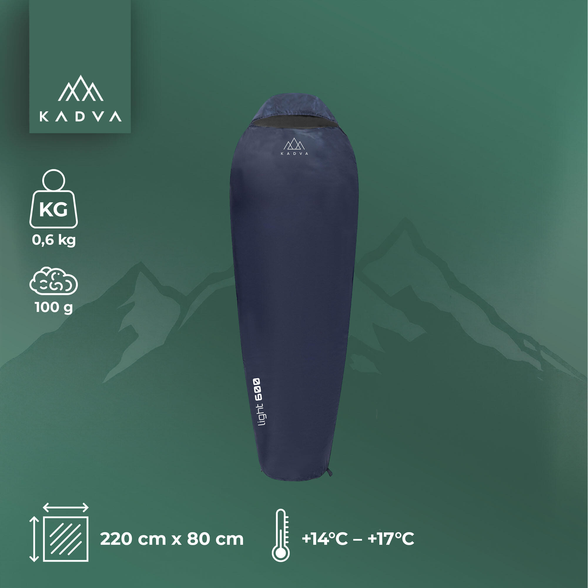 Saco de dormir KADVA Light 600 L 2/7