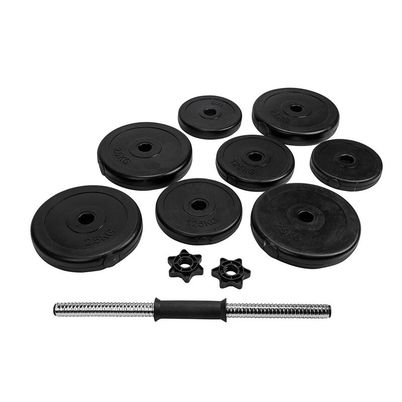 Gantera reglabila VirtuFit Ajustabile Cast Iron - Vinyl - 15 kg