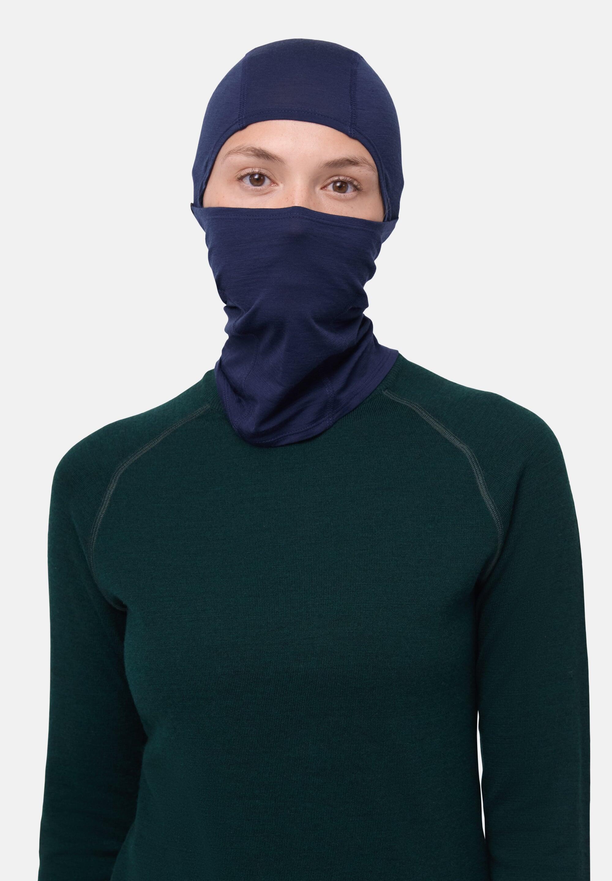 Pasamontañas de Lana Merino Ligero Transpirable Ajustable Unisex Clima Frío 4/6
