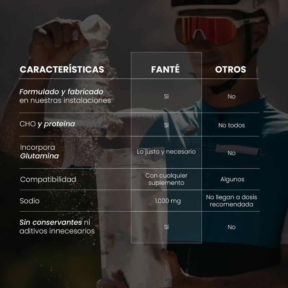 Bebida de recuperação Glycogen 1 kg Baunilha Fanté 2/3