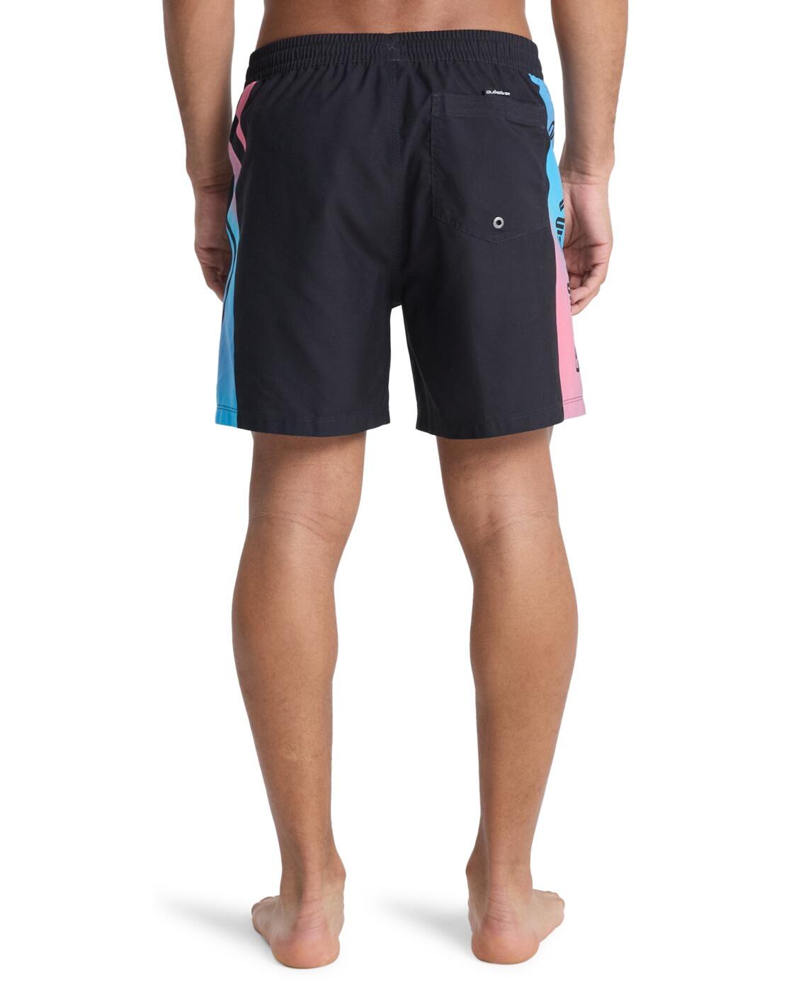 Schwimmshorts EVERYDAY HOLMES VOLLEY 16" Schwarz Herren 3/4
