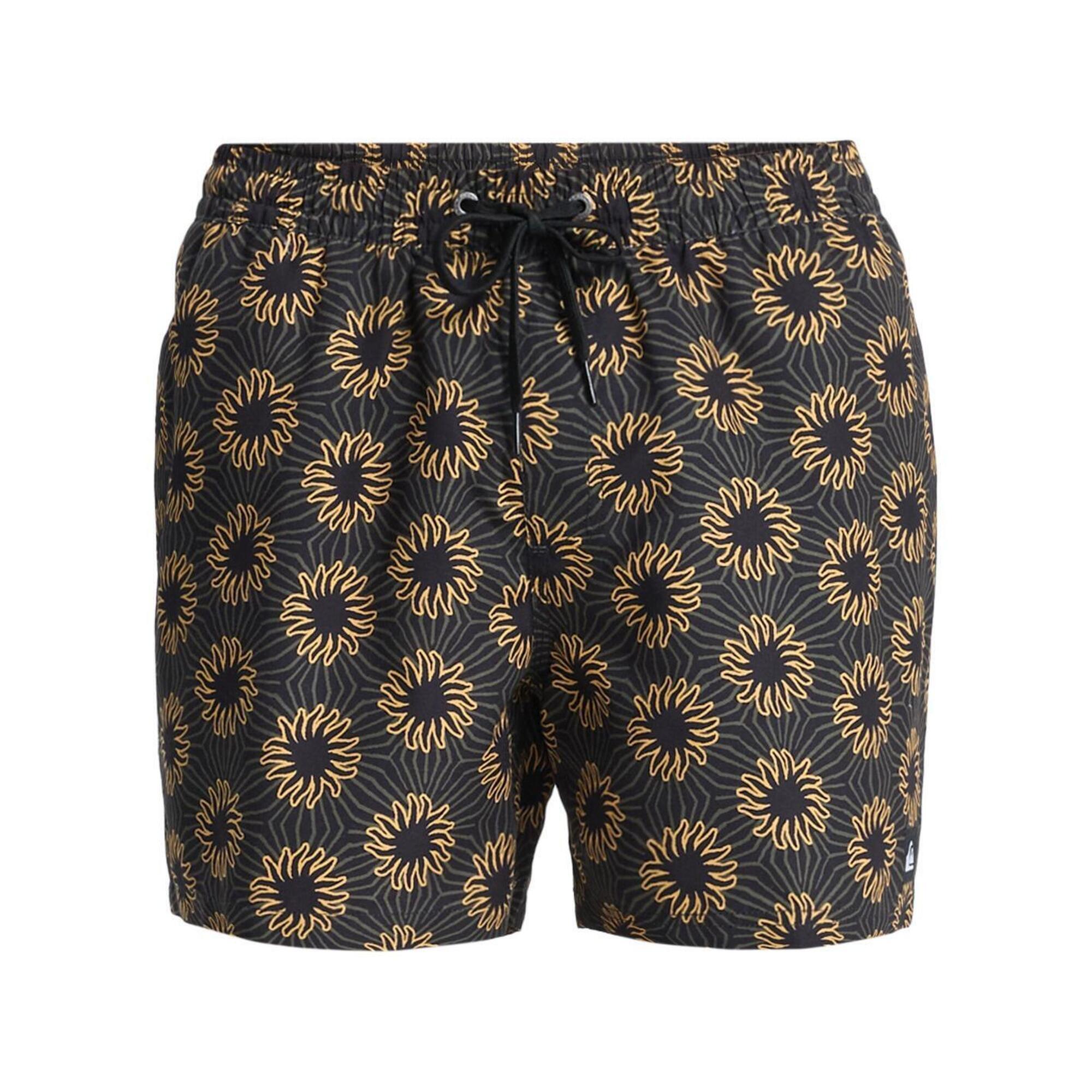 Quiksilver - Short De Bain Everyday Printed Volley 15" Noir Homme - Boardshort - Noir - 52 2xl - Decathlon