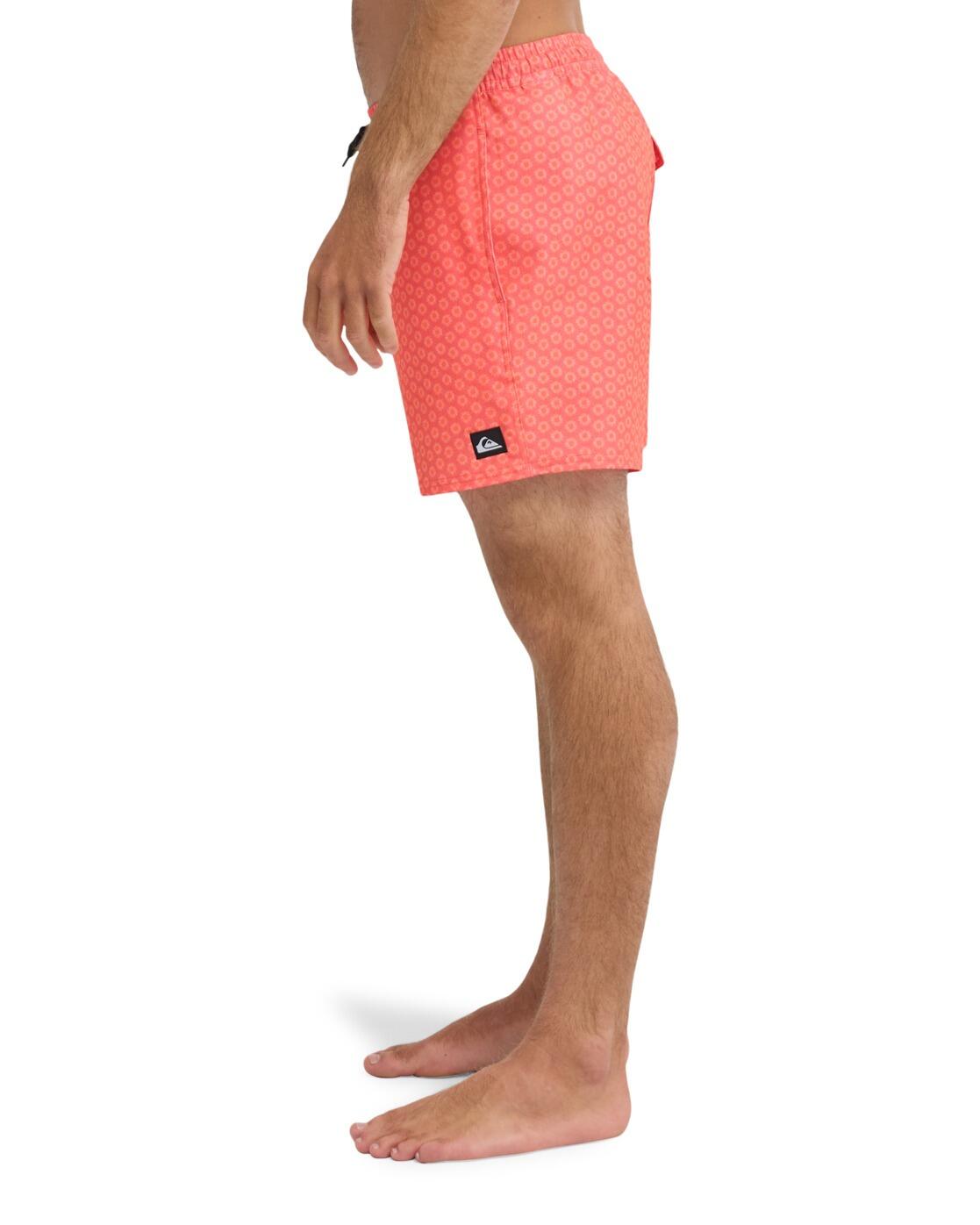 Short de bain STRETCH PRINTED VOLLEY 16" Rose Homme 4/4